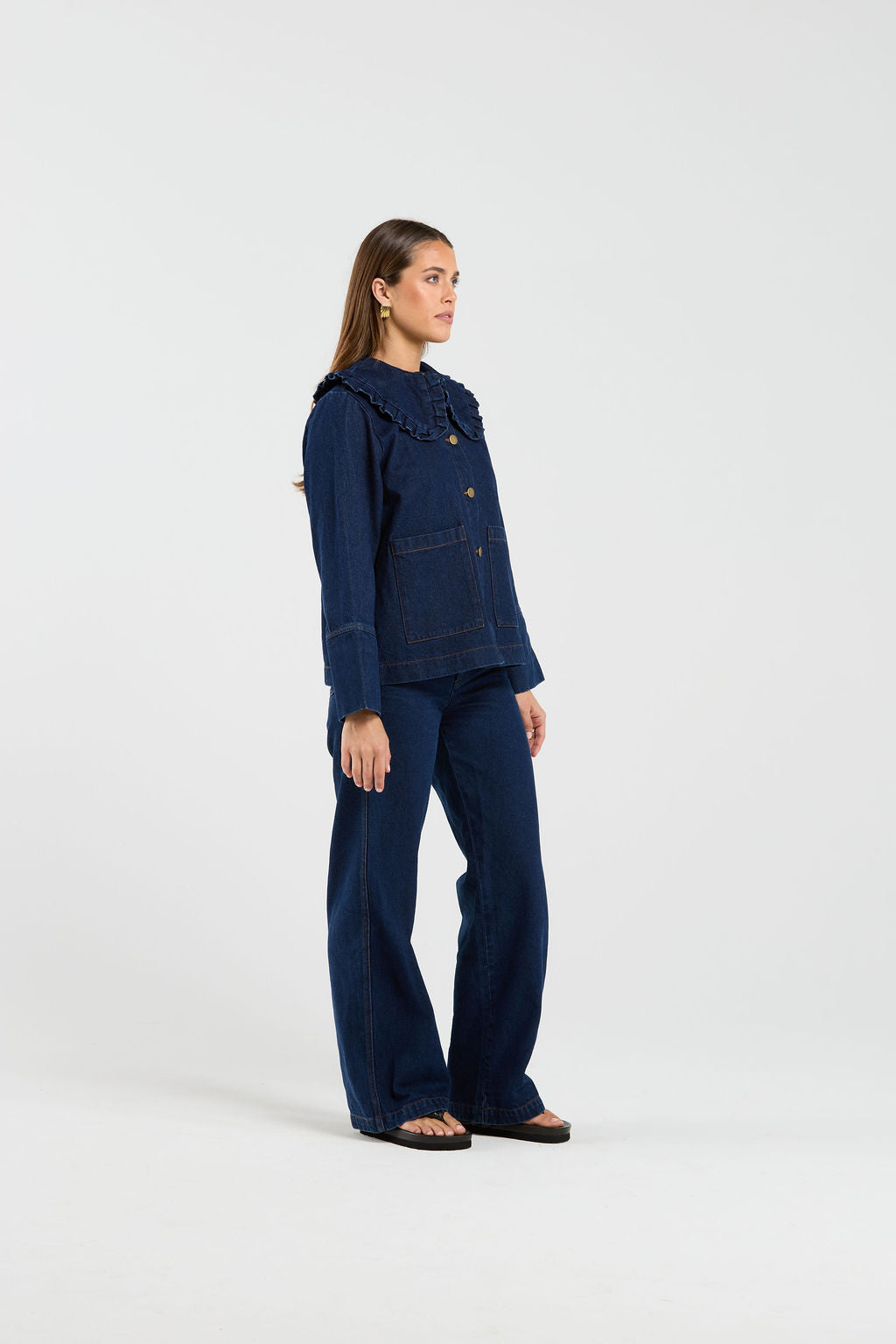 Embark Shacket - Indigo Denim