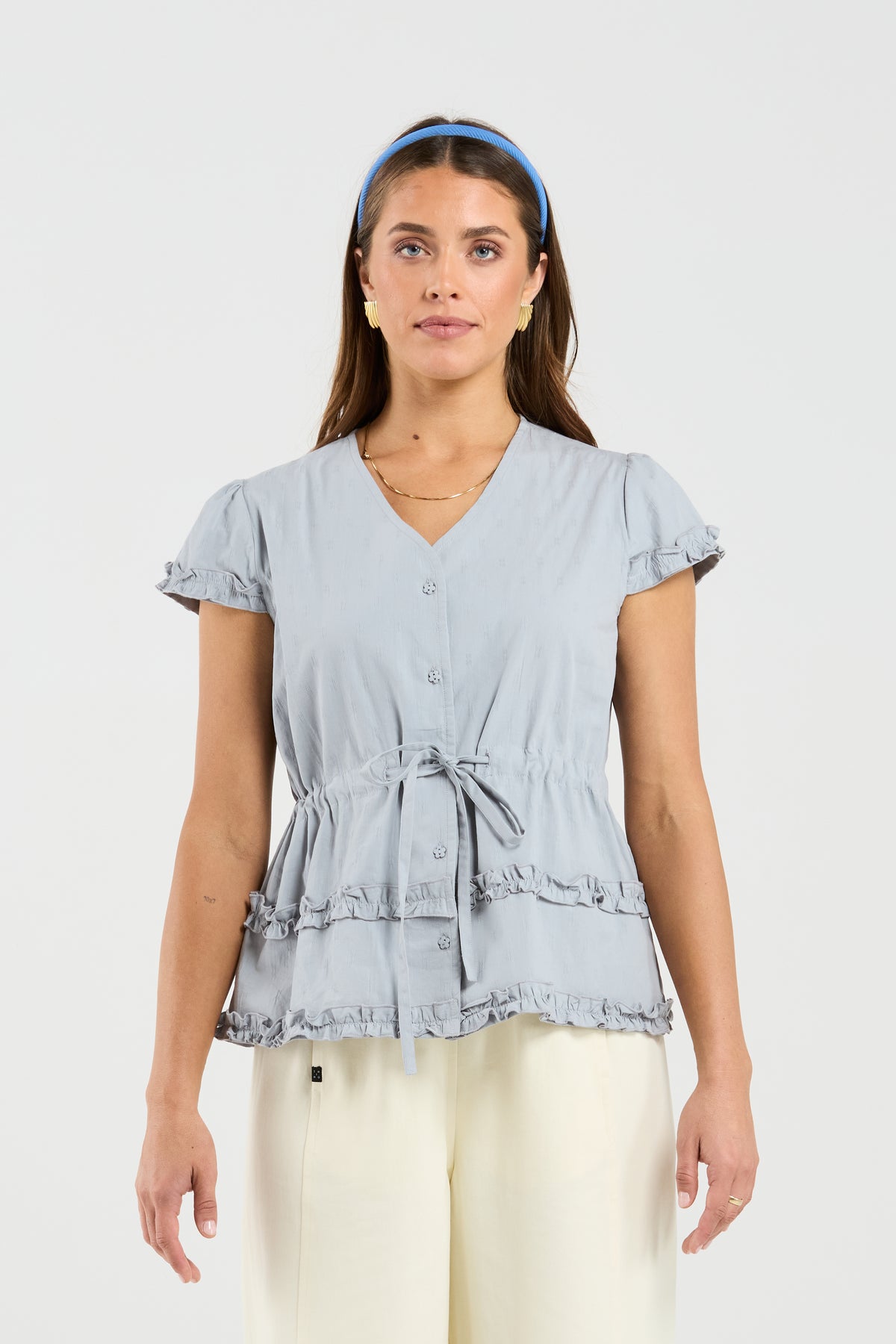 Gabby Top - Stonewash