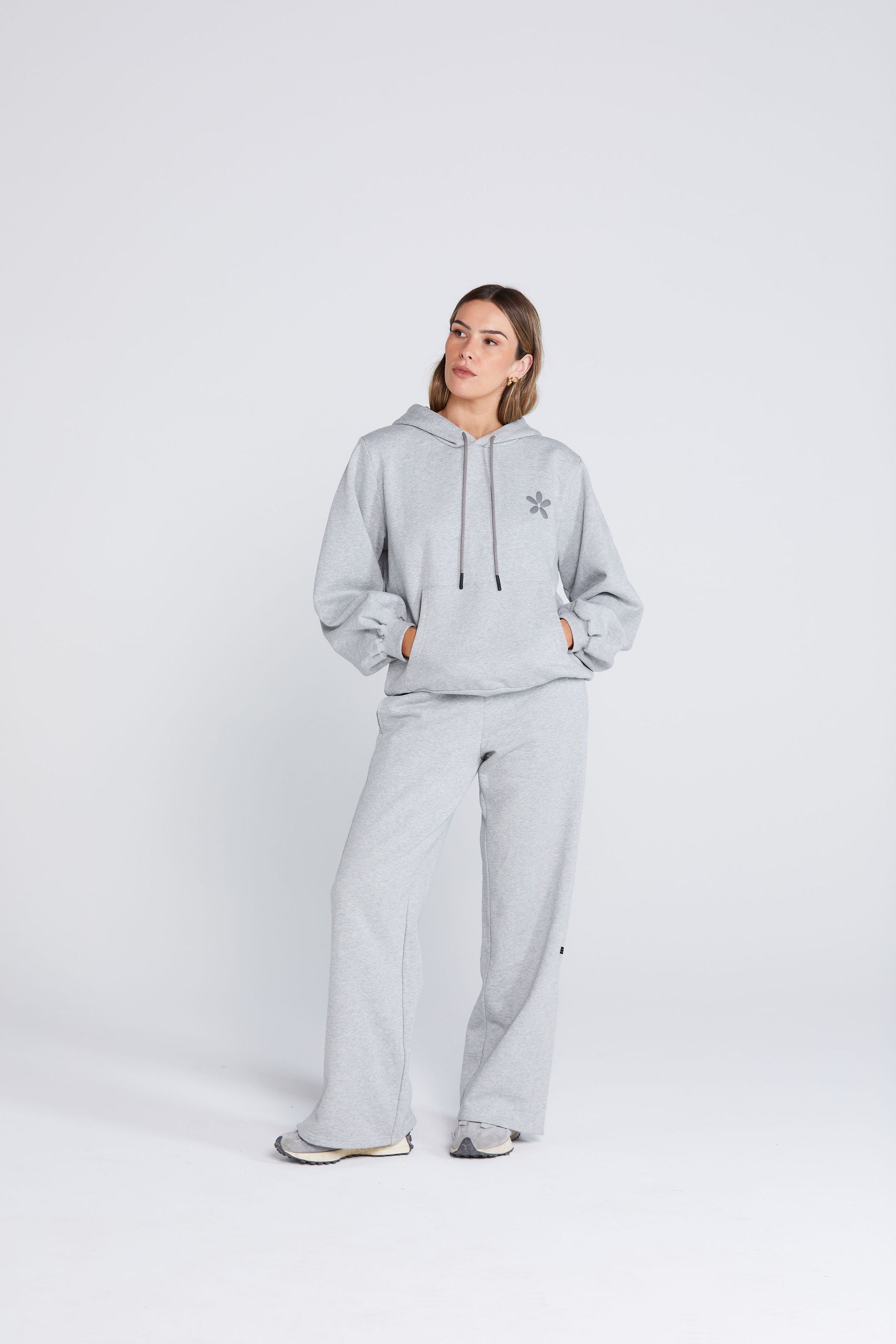 Coming Soon - WFH Hoodie - Grey Marle Petal