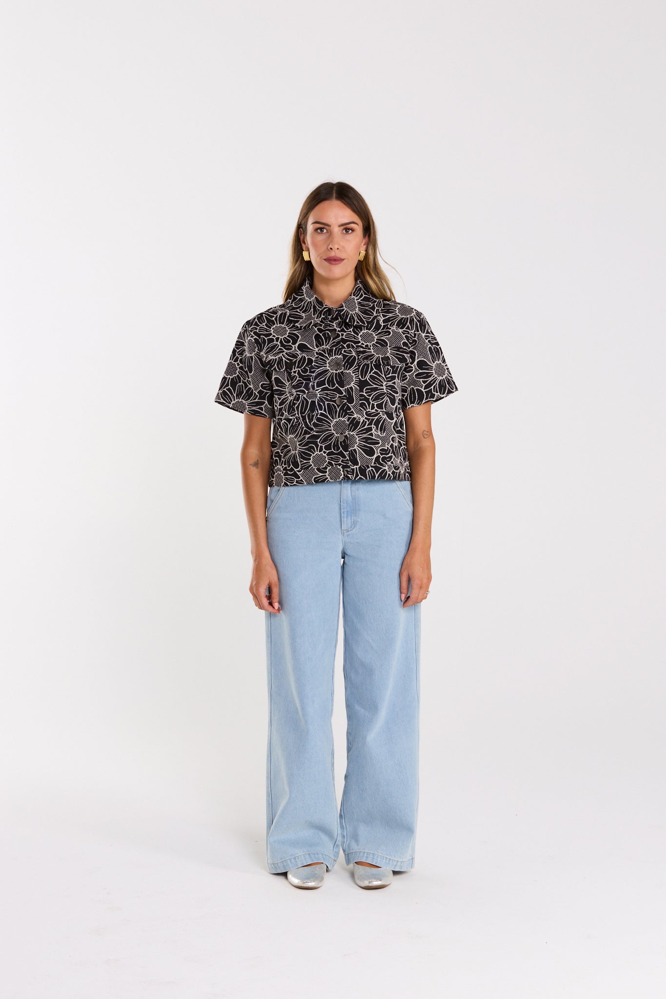 Zephrya Top - Black Daisy