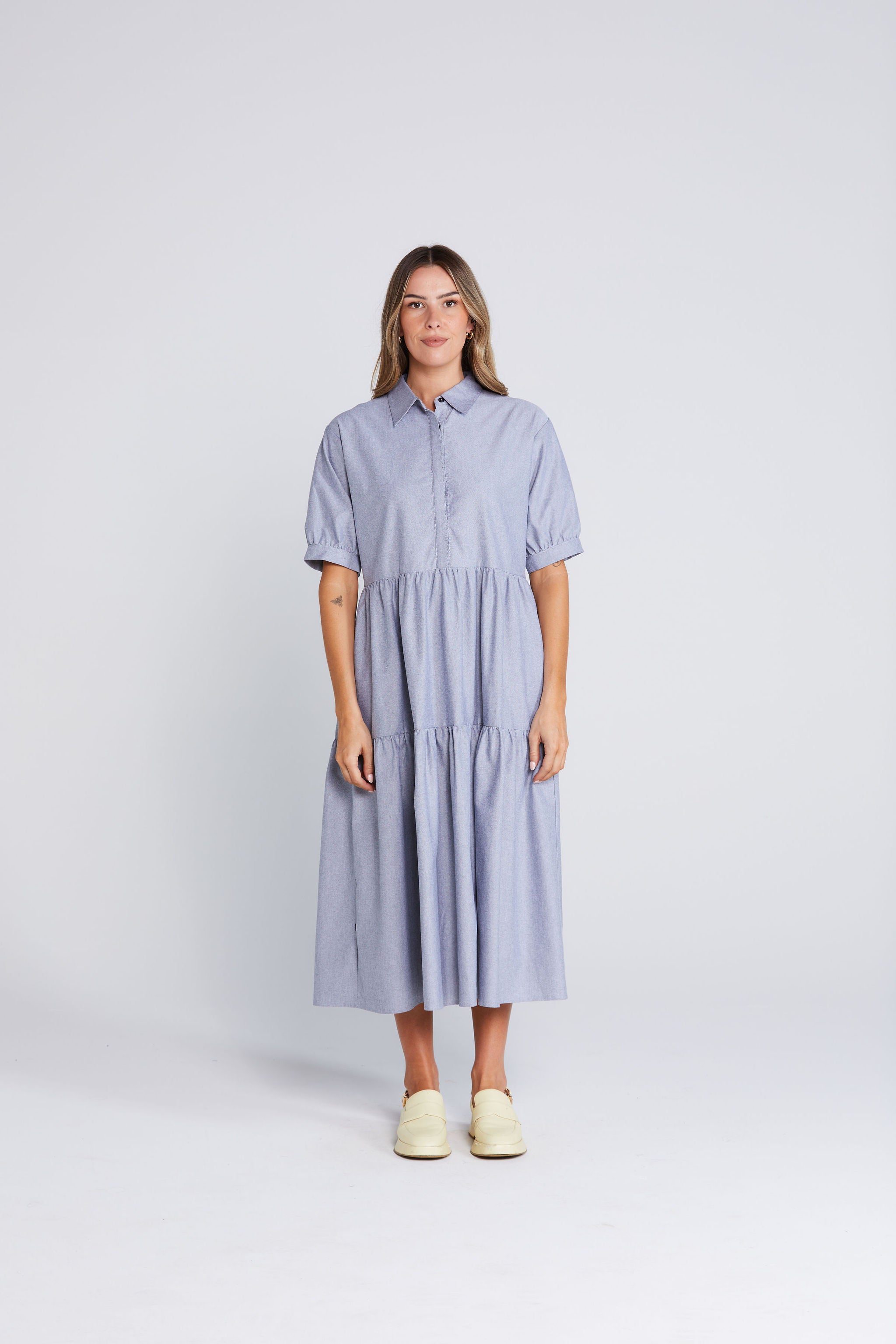 Luna Dress  - Onyx Grain