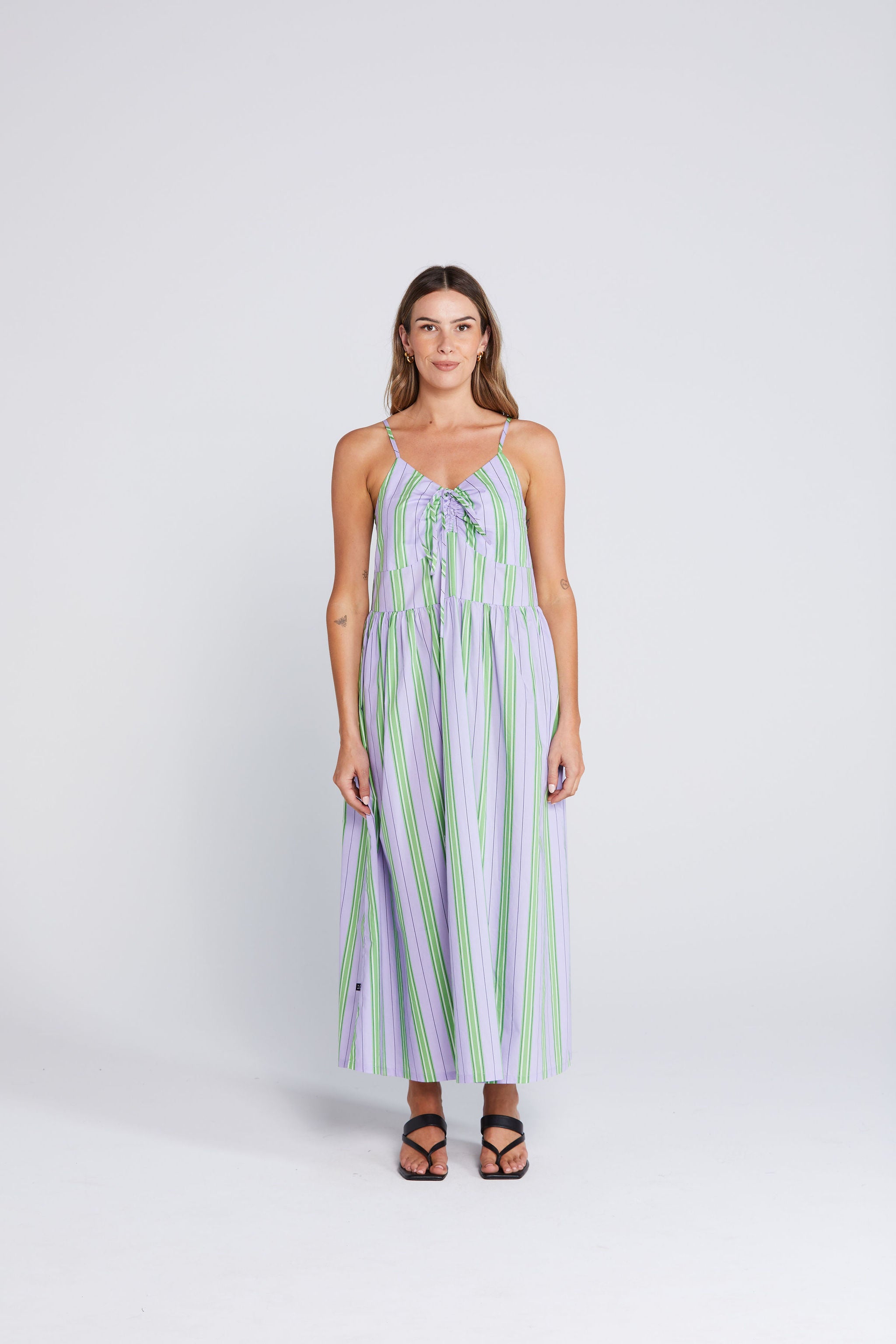 Zinnia Dress - Royal Fern