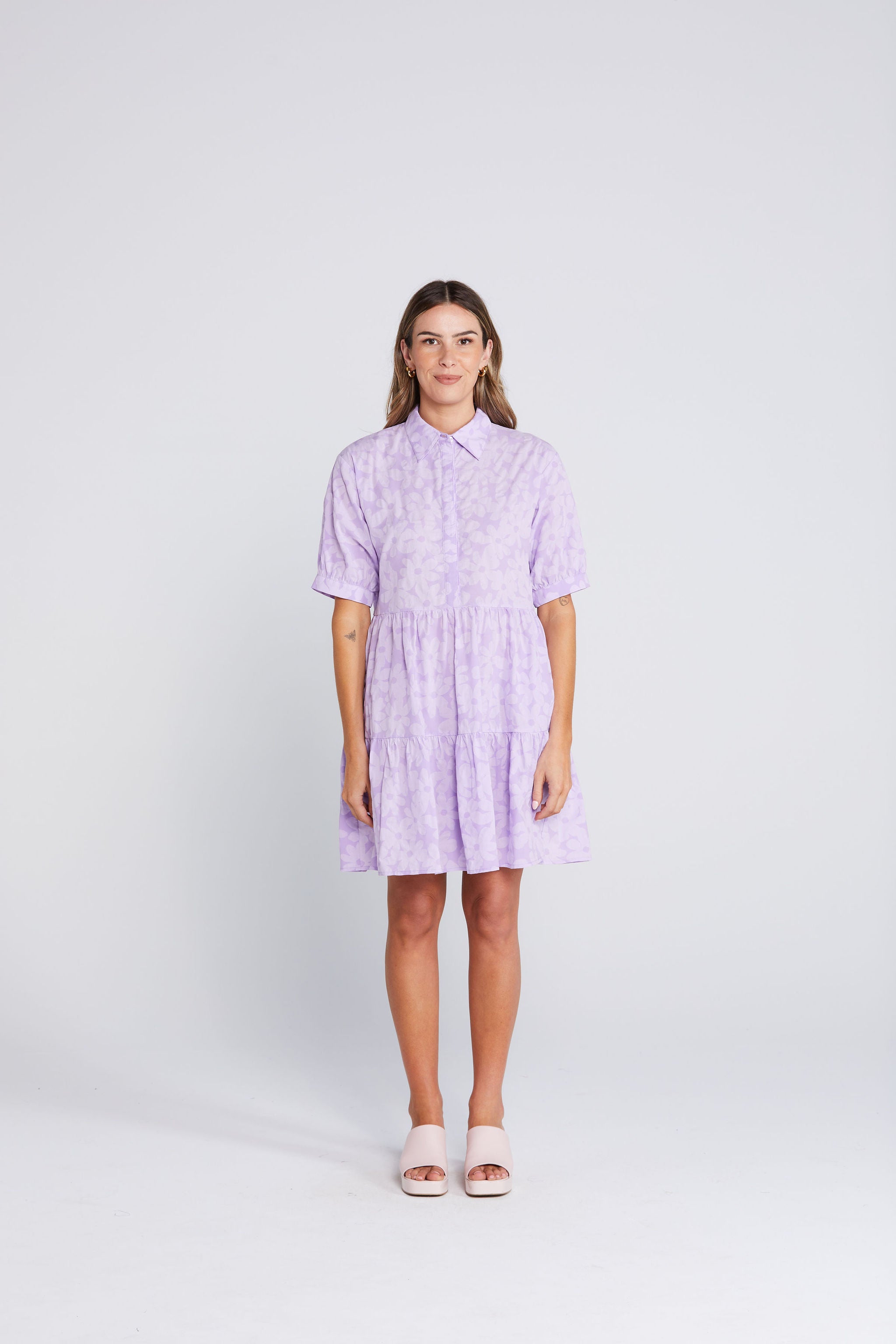 Nova Dress - Violet Daisy
