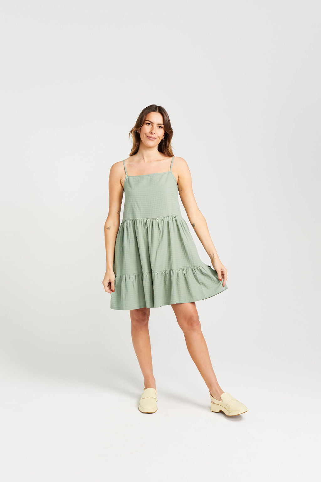 Zig Dress - Sage