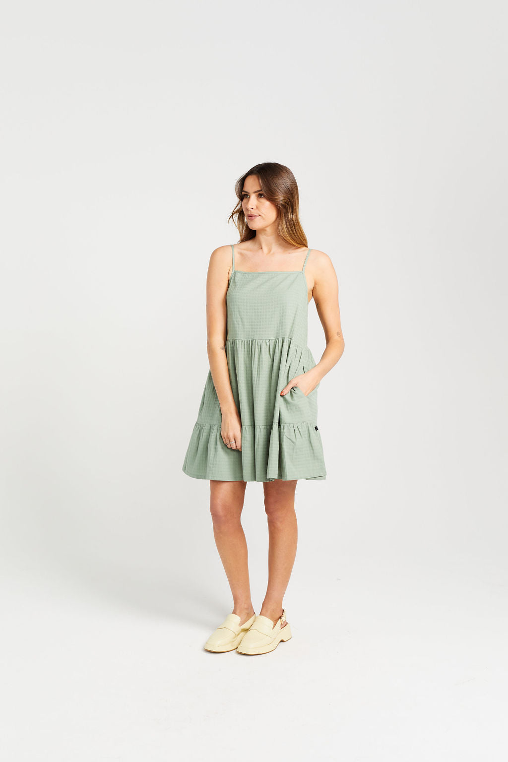 Zig Dress - Sage