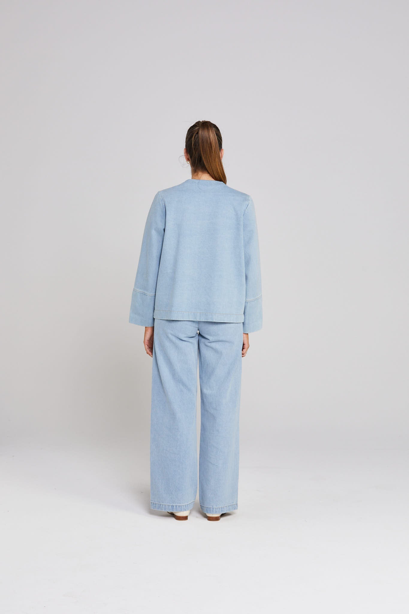 Embark Denim Shacket - Stone Wash Denim