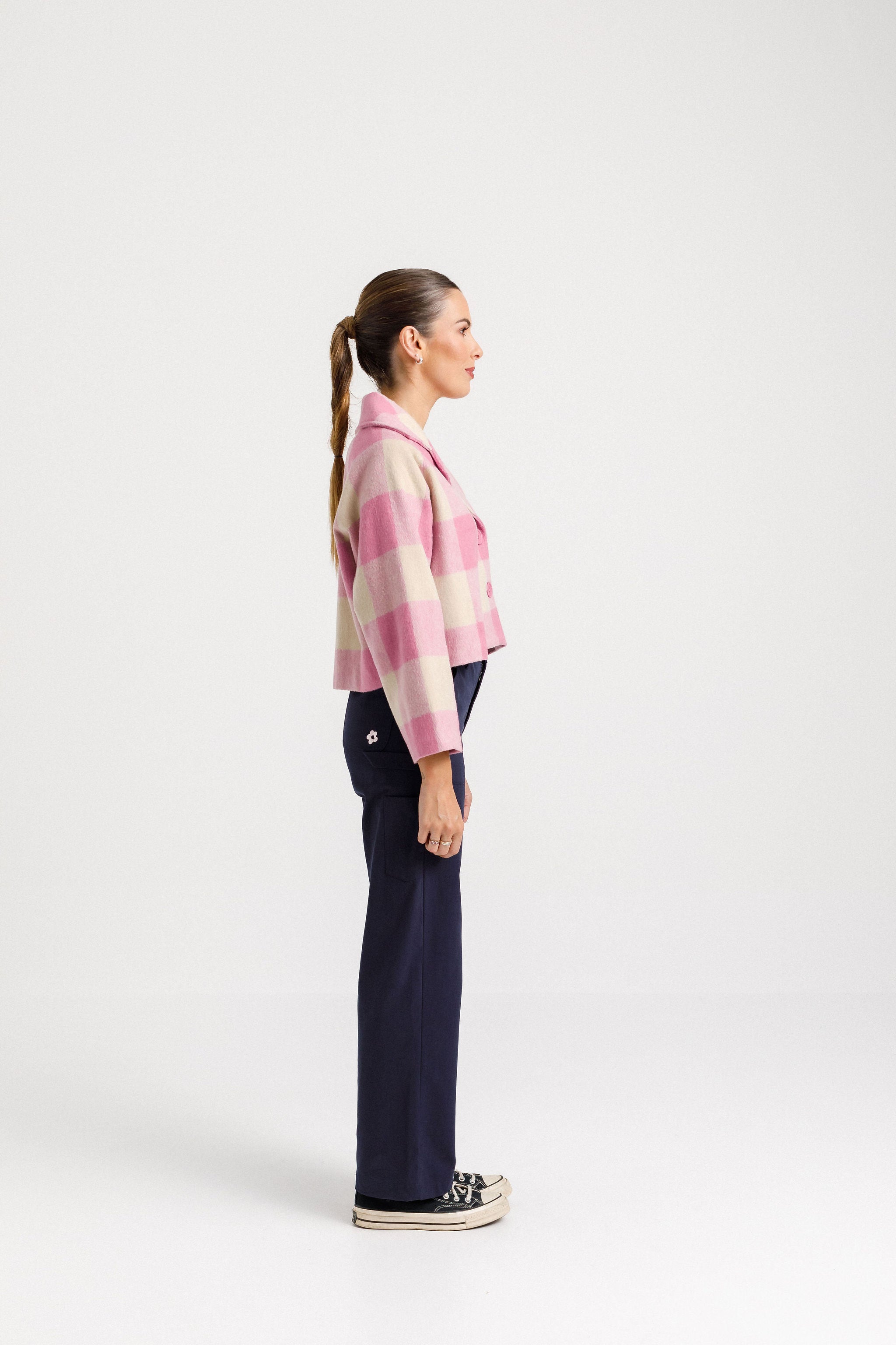 Clemmie Coat - Ballerina Check