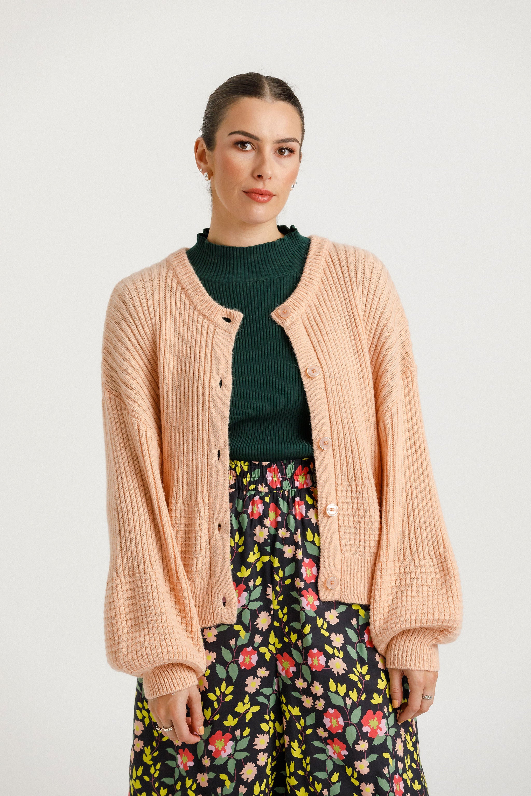 Sizzle Cleo Cardigan - Peach