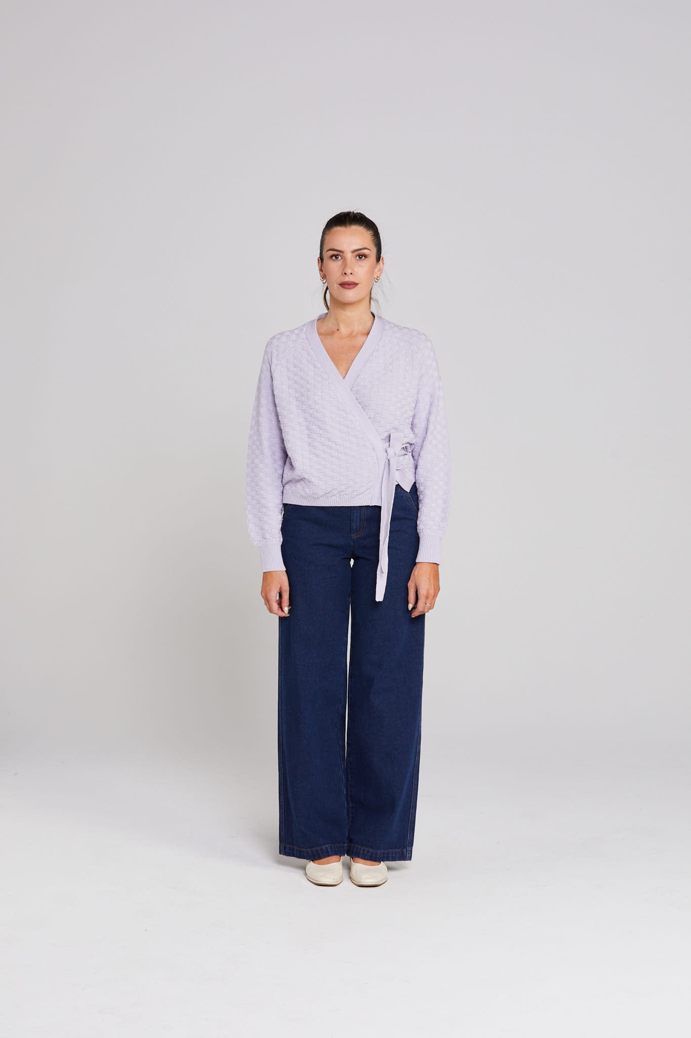 Wrapt Cardigan - Lilac