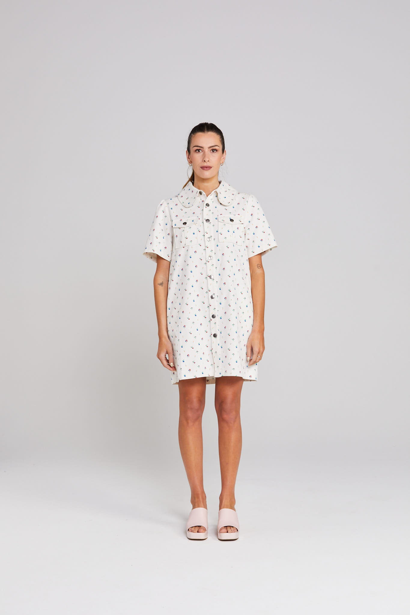 Utility Dress - Rose Garden