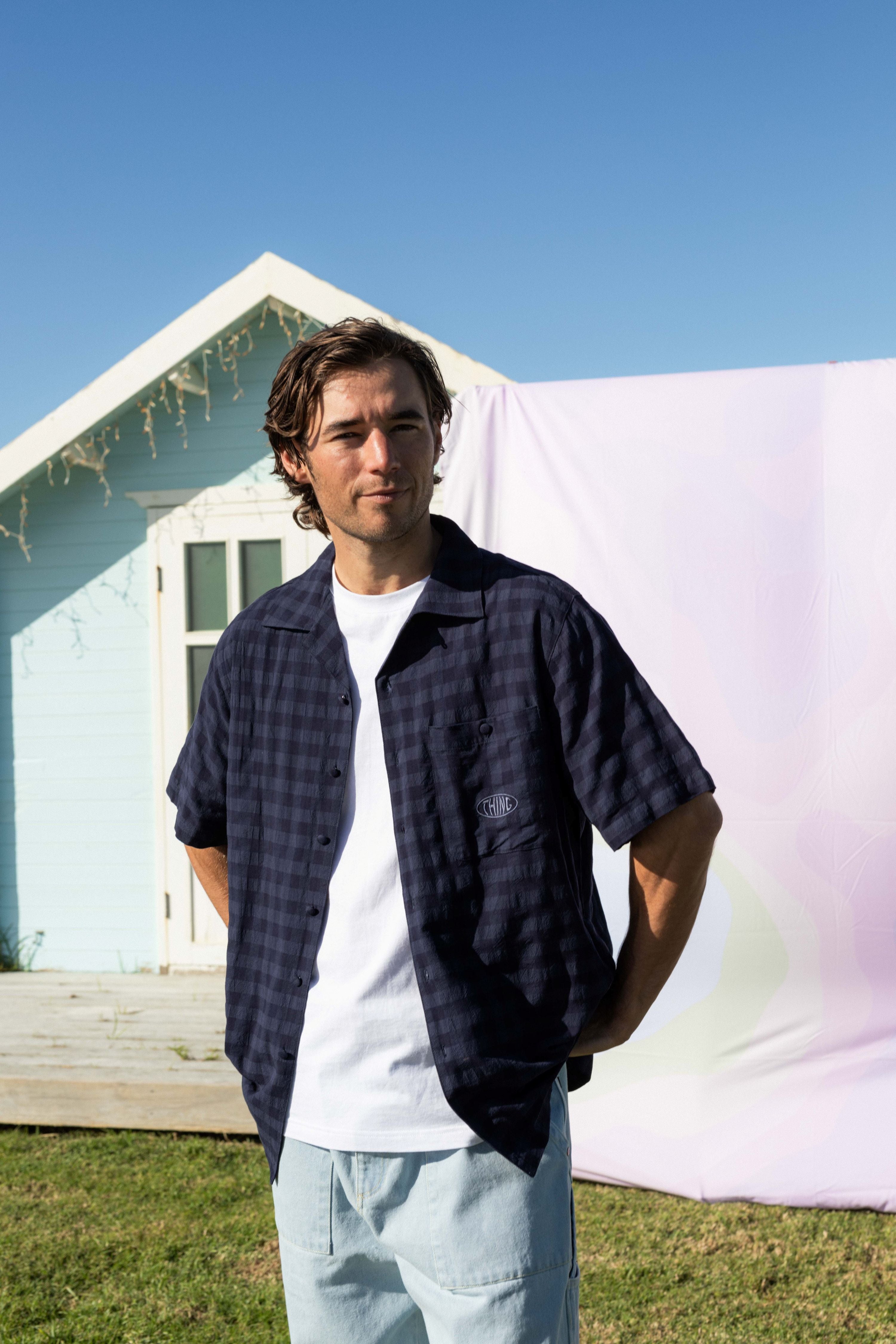 Trope Shirt - Navy Check