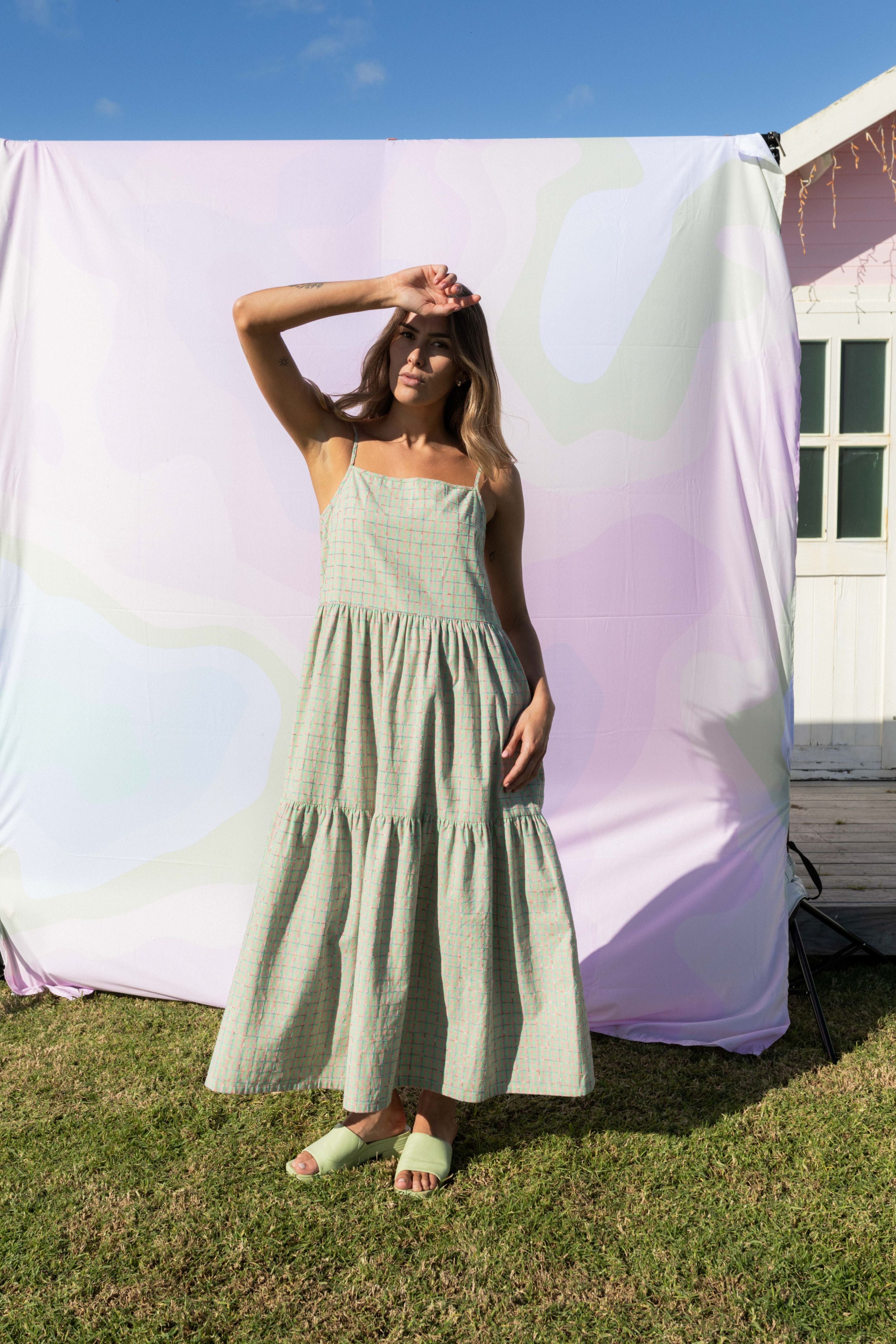 Ziggy Dress - Pink Apple