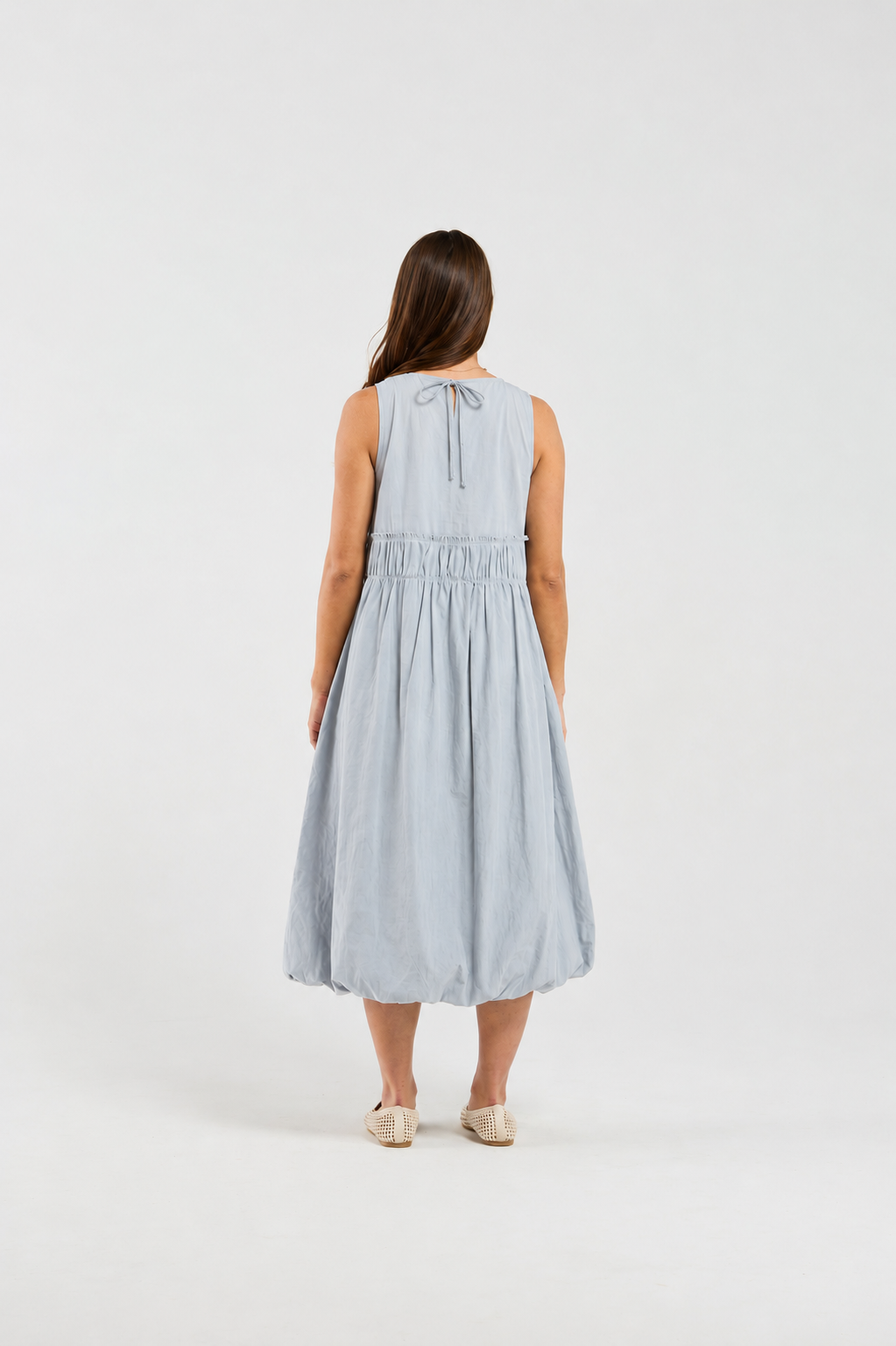Tallulah Dress - Stonewash
