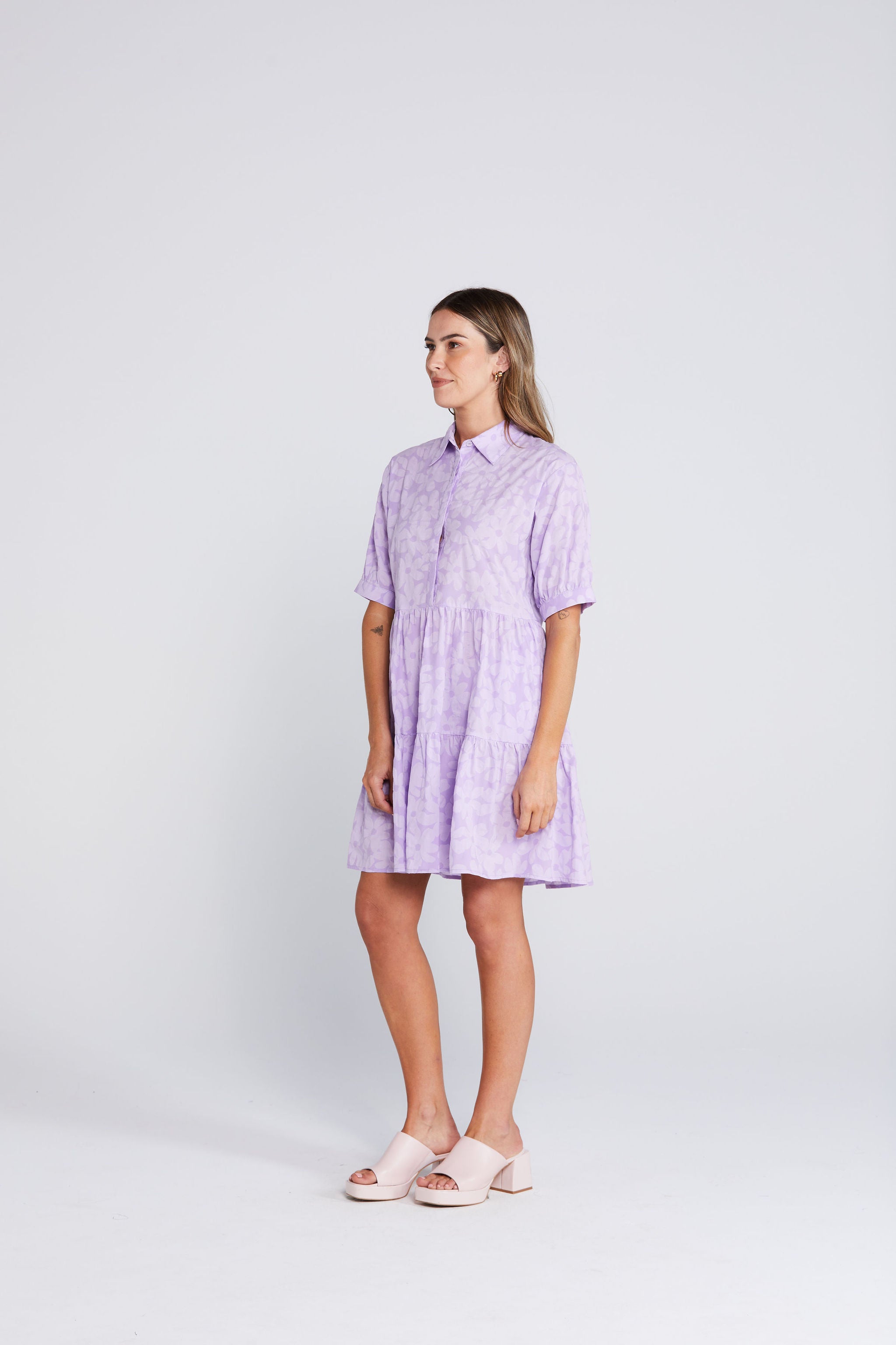 Nova Dress - Violet Daisy