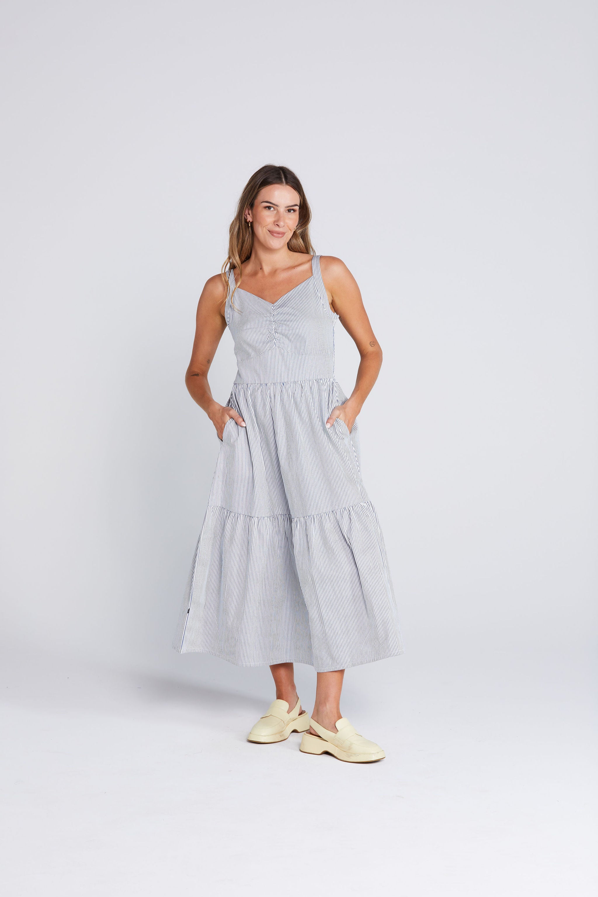 Coming Soon - Sweet Ziggy Dress - Seaside Stripe