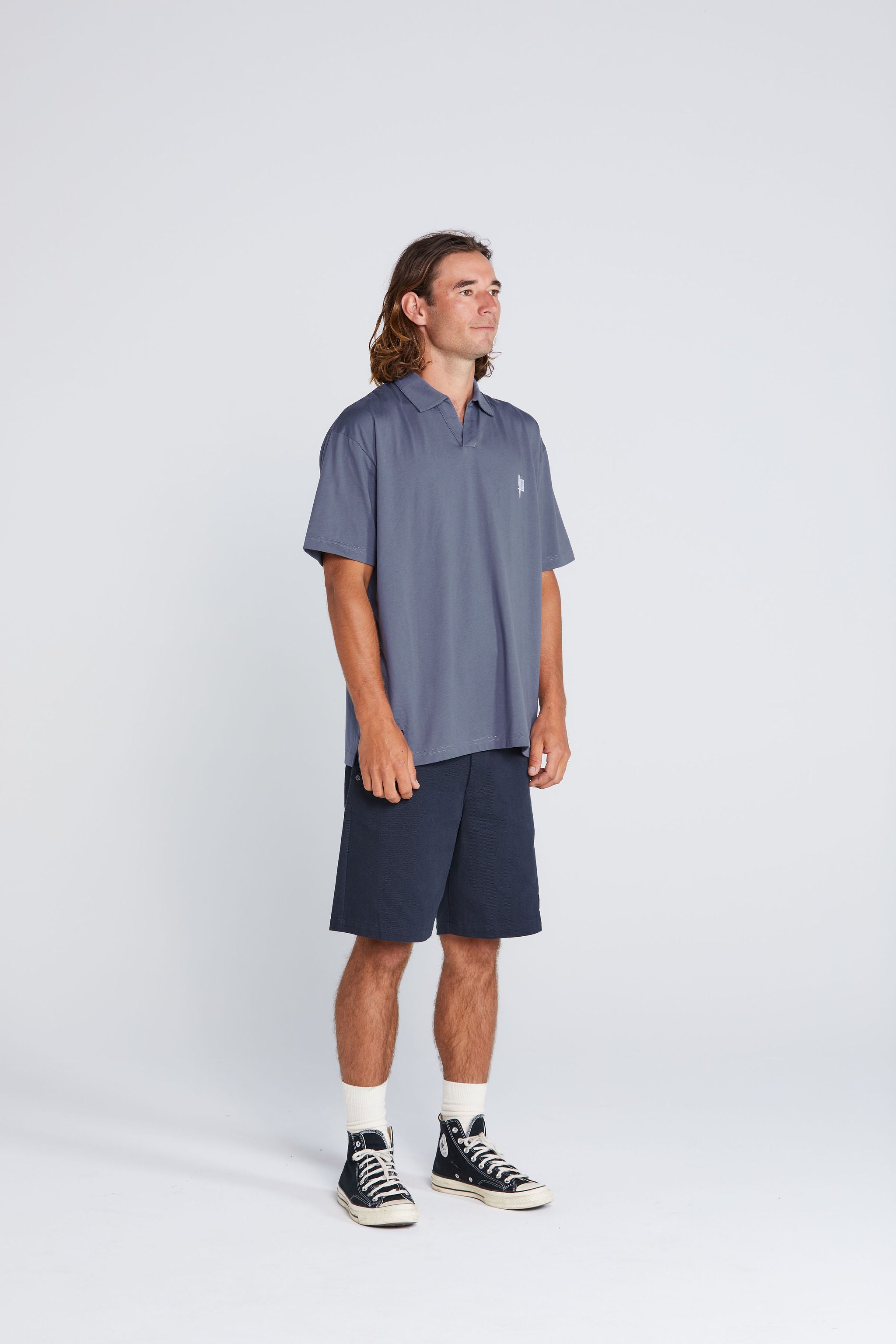 Coming Soon - Stride Tee - Slate Blue Thing