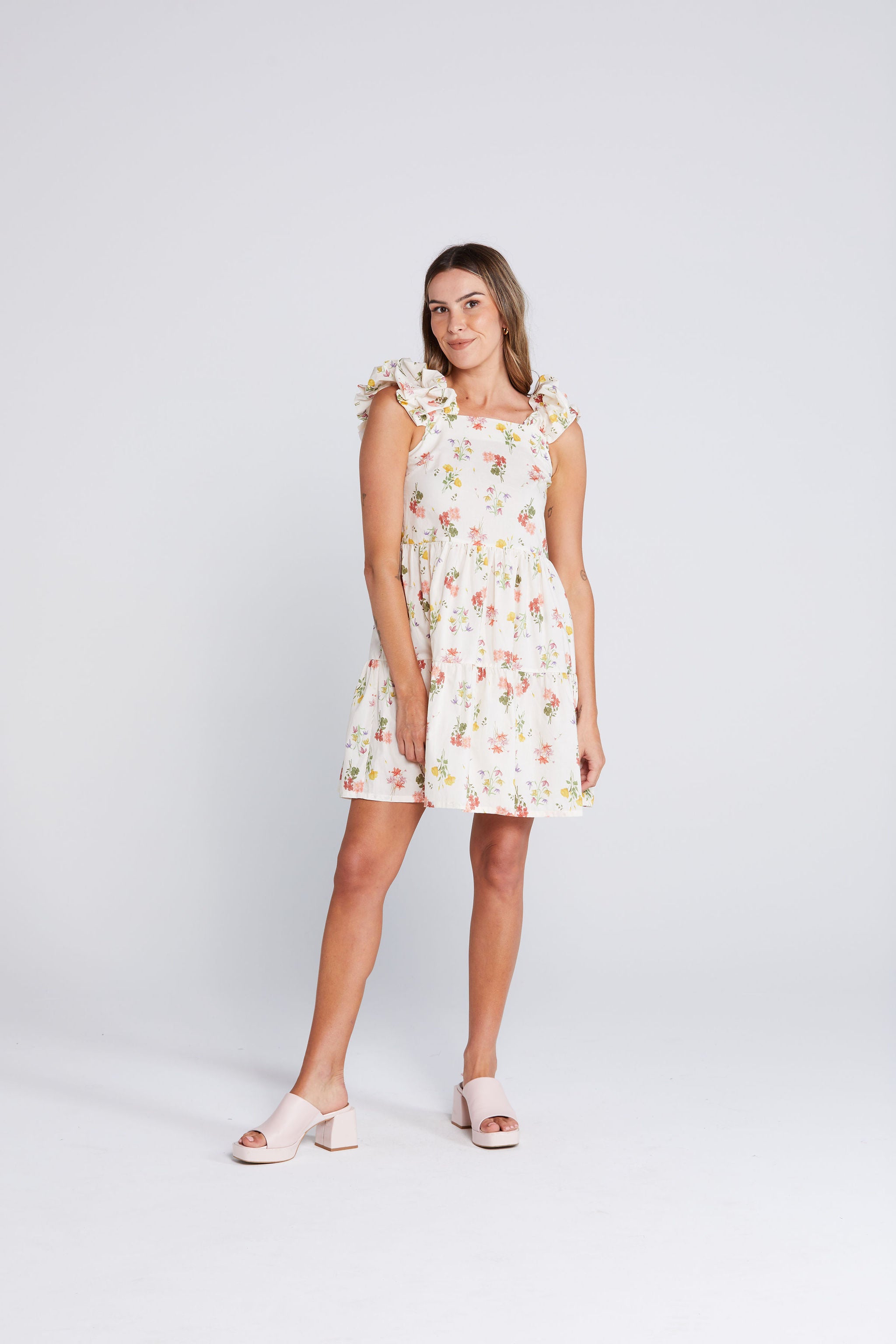 Coming Soon - Zig Ruffle Dress - Summer Haven