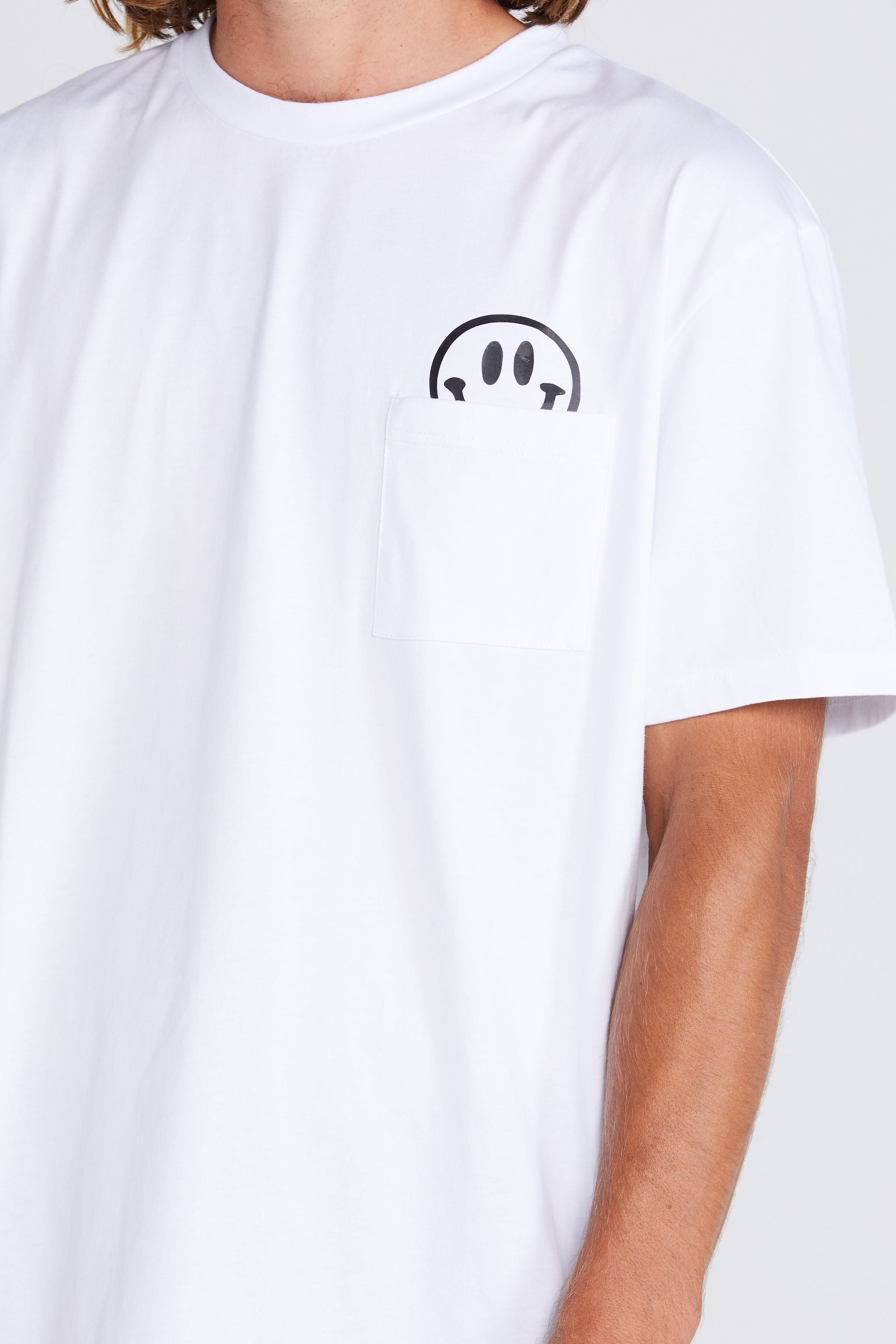Coming Soon - Max Pocket Tee - White Smiles