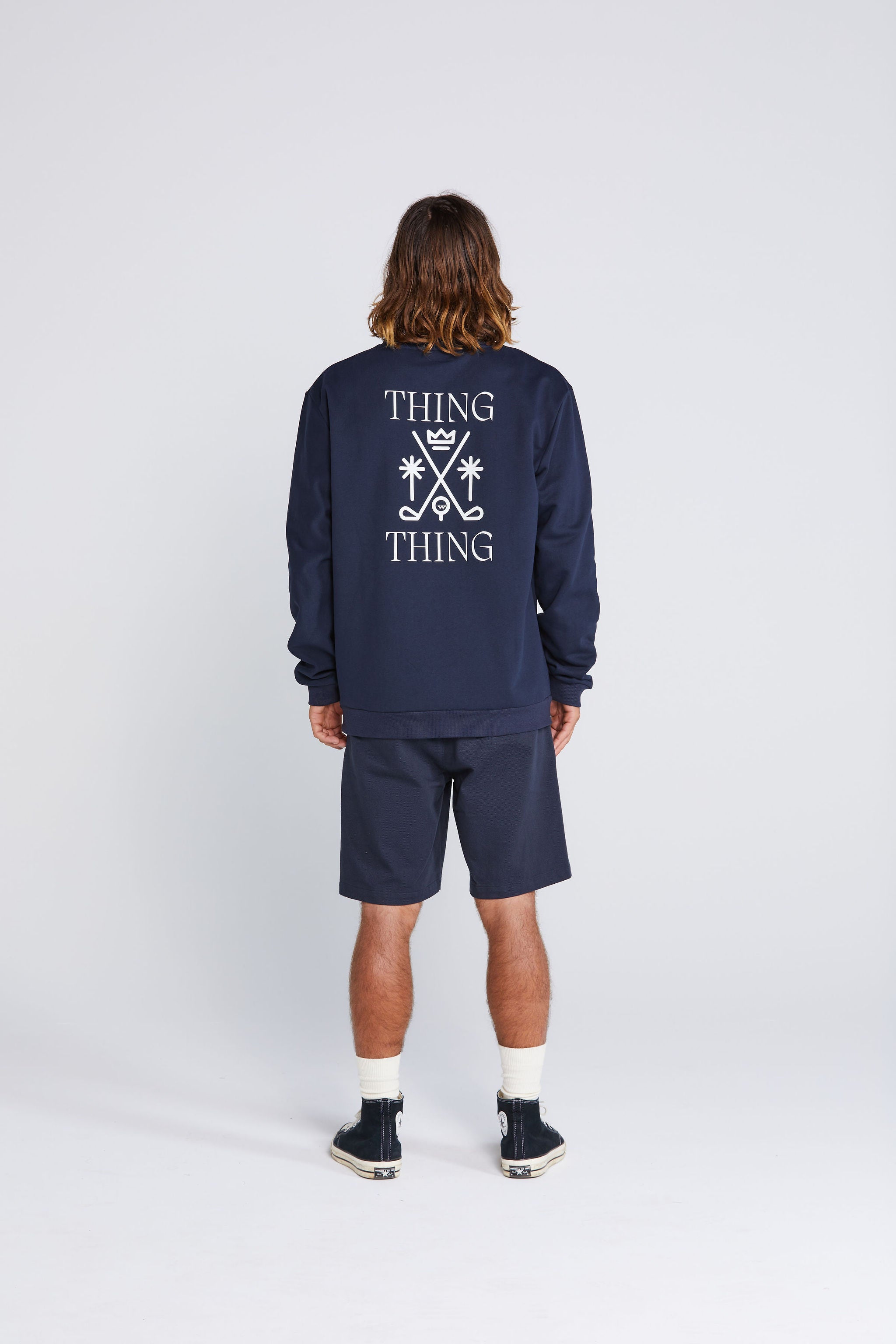 Coming Soon - Crew Jumper - Deep Navy Golf Thing