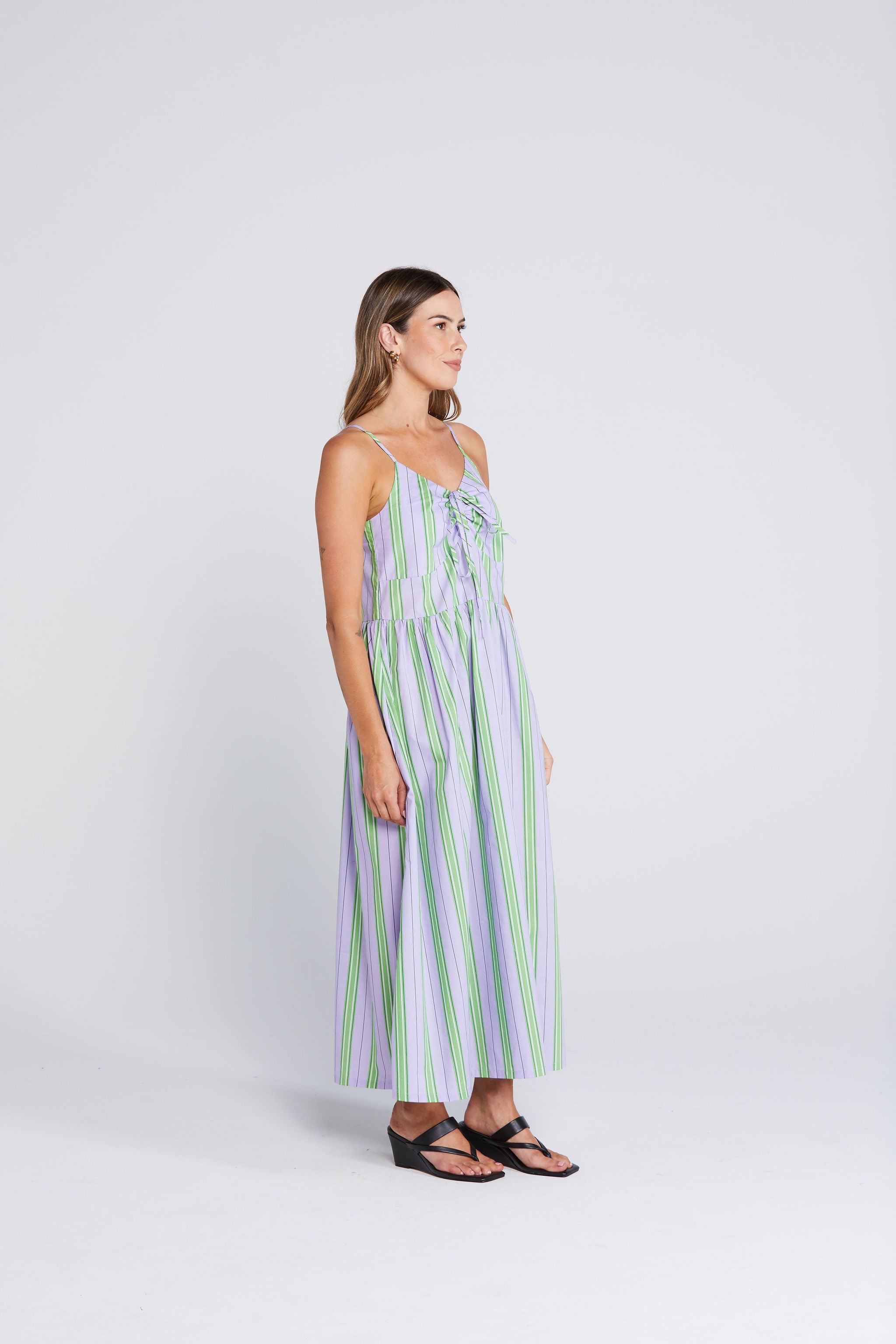 Zinnia Dress - Royal Fern