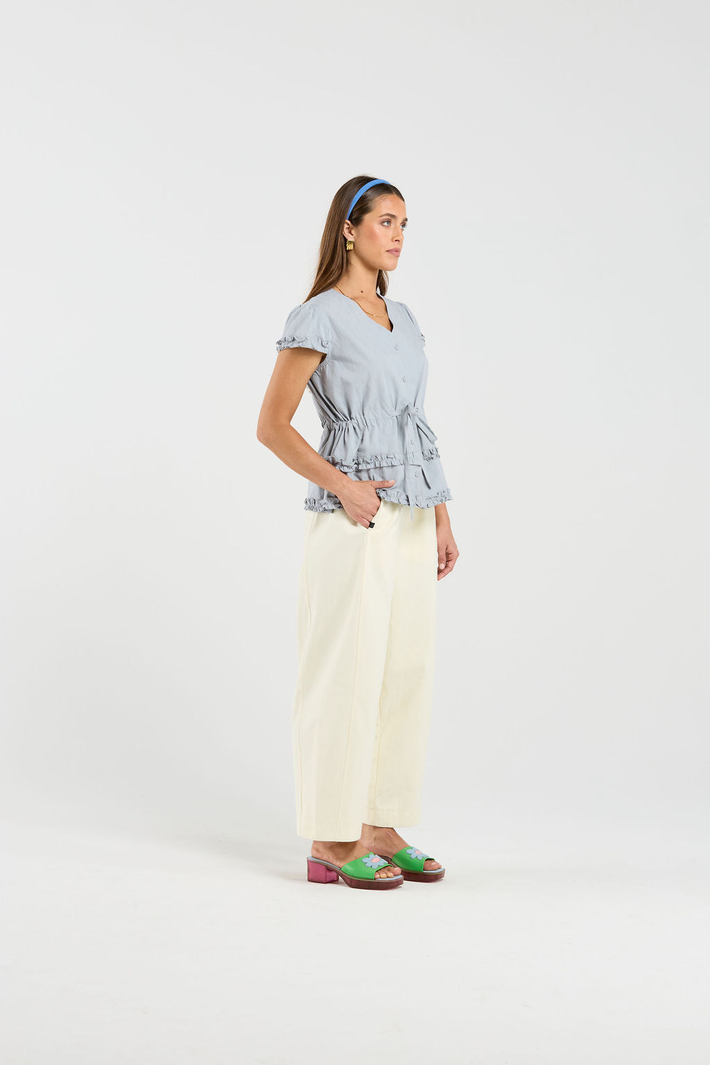 Gabby Top - Stonewash