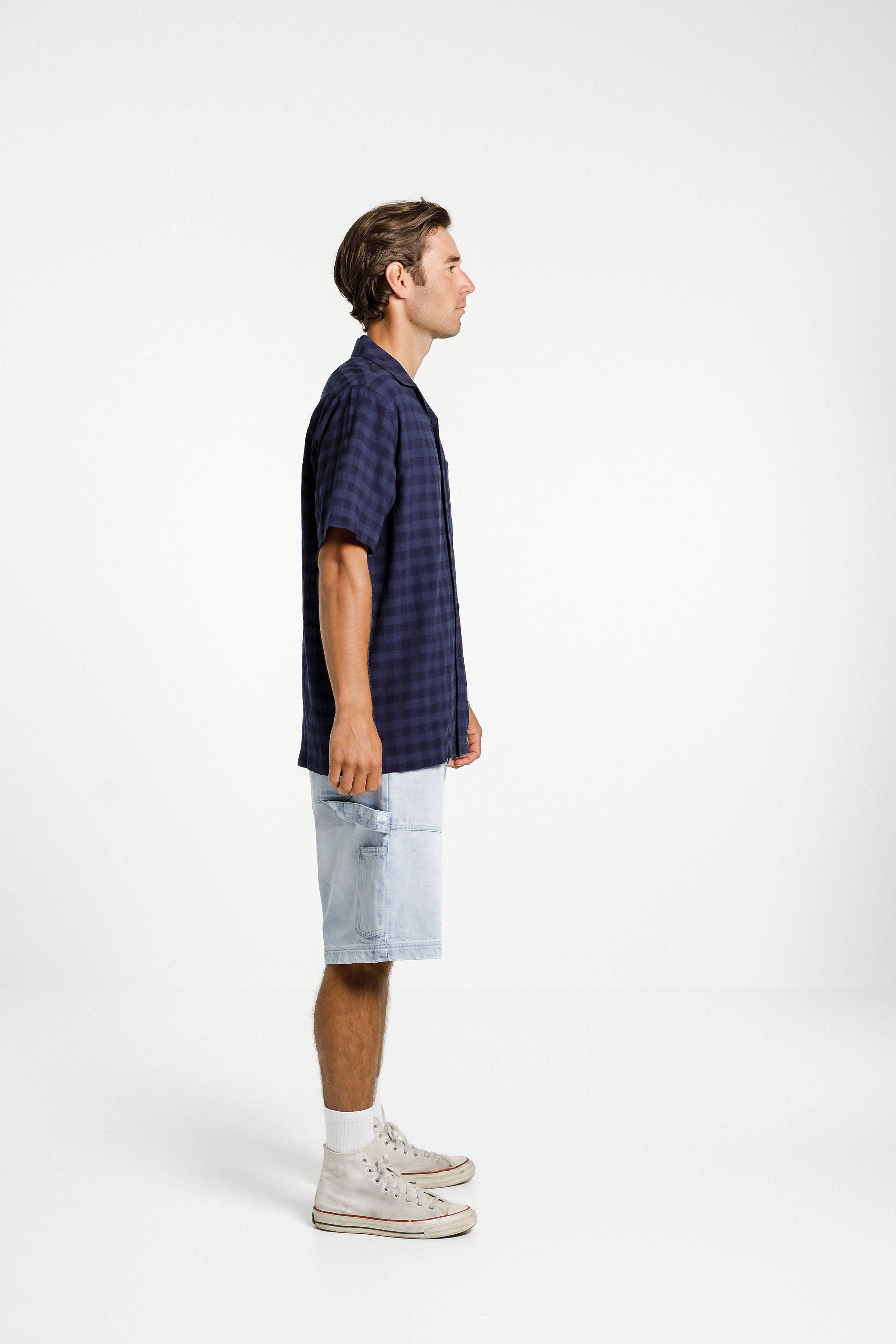 Trope Shirt - Navy Check
