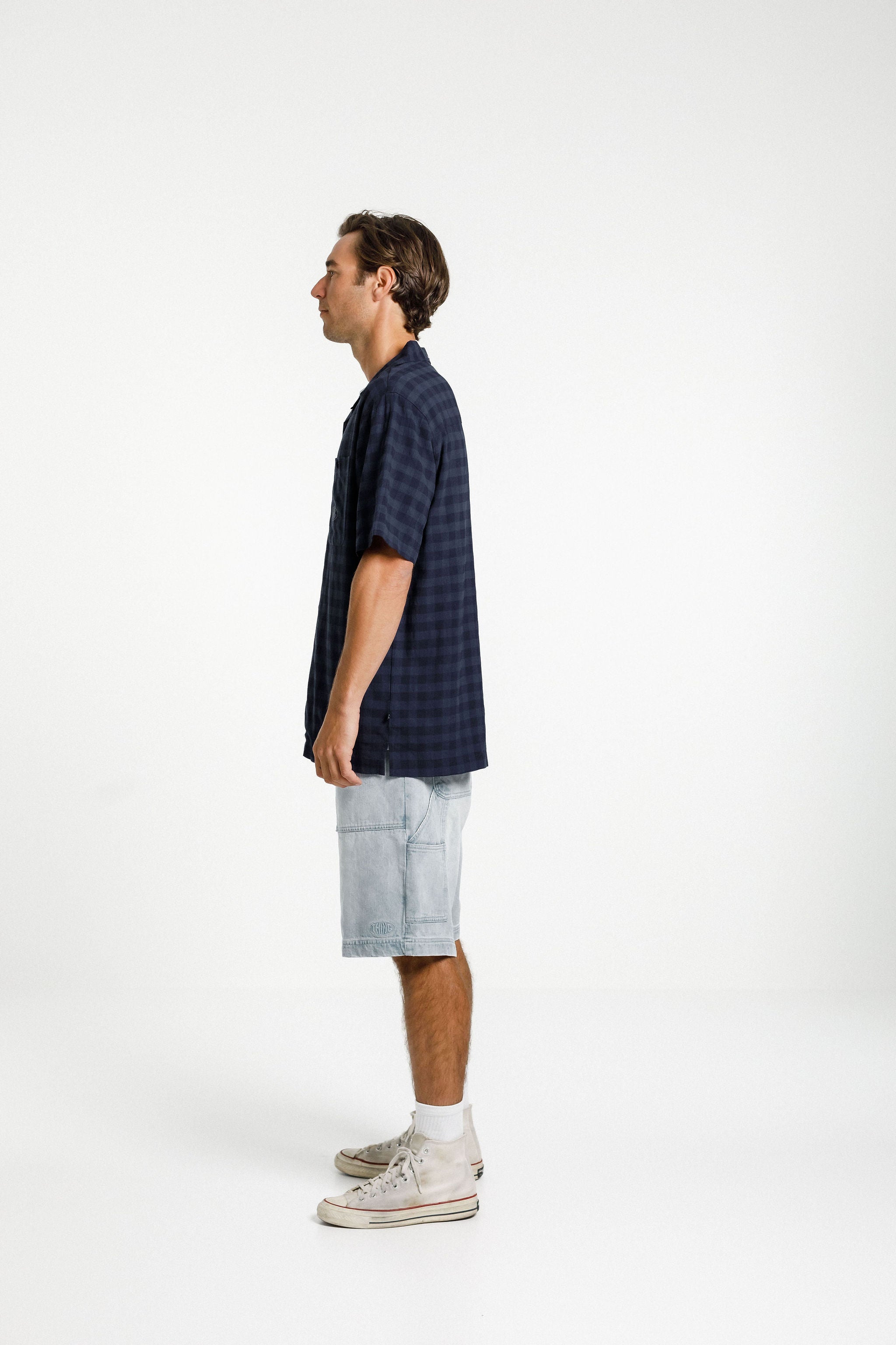 Trope Shirt - Navy Check
