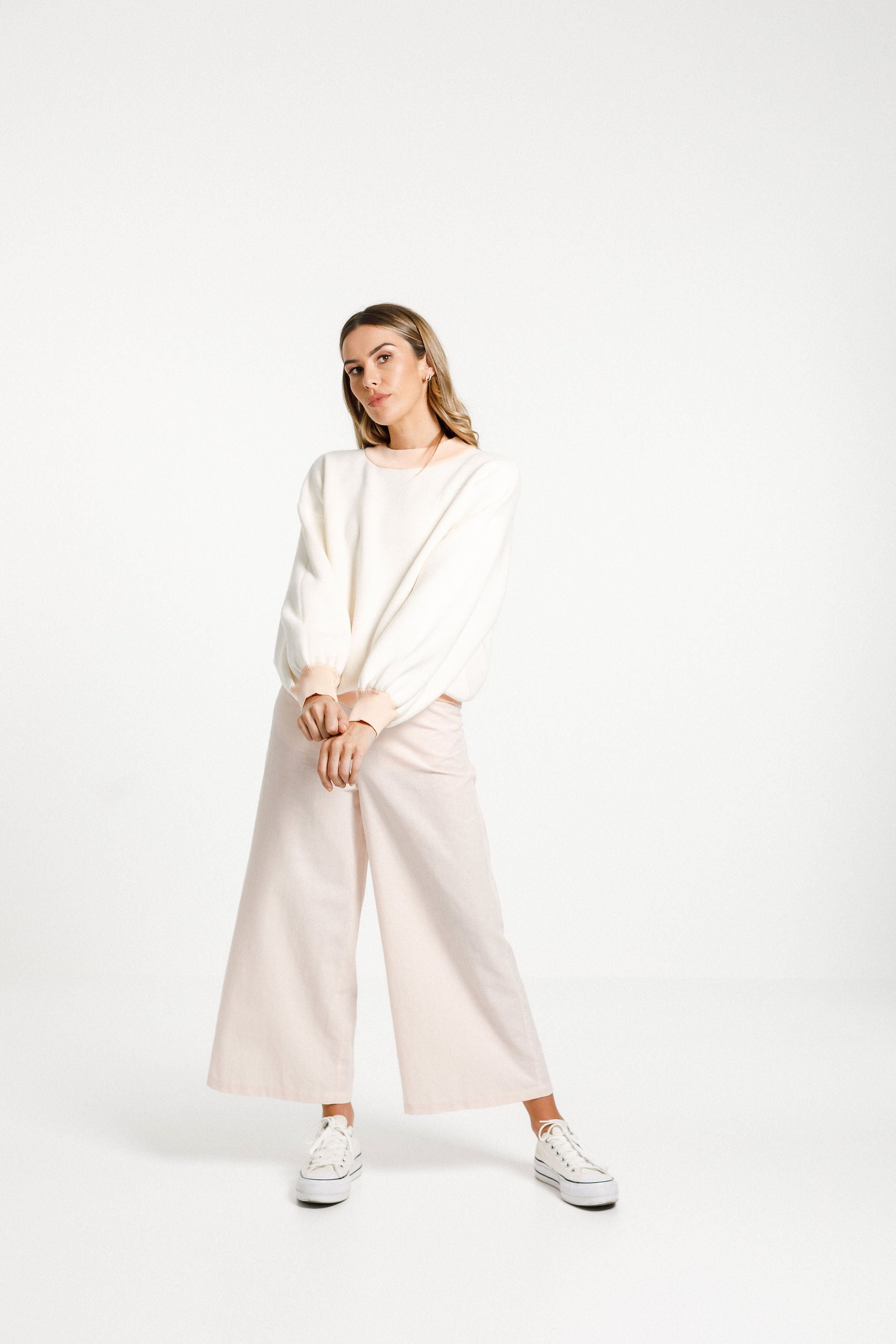 Cotton Cleo Jumper - Peachy Milk