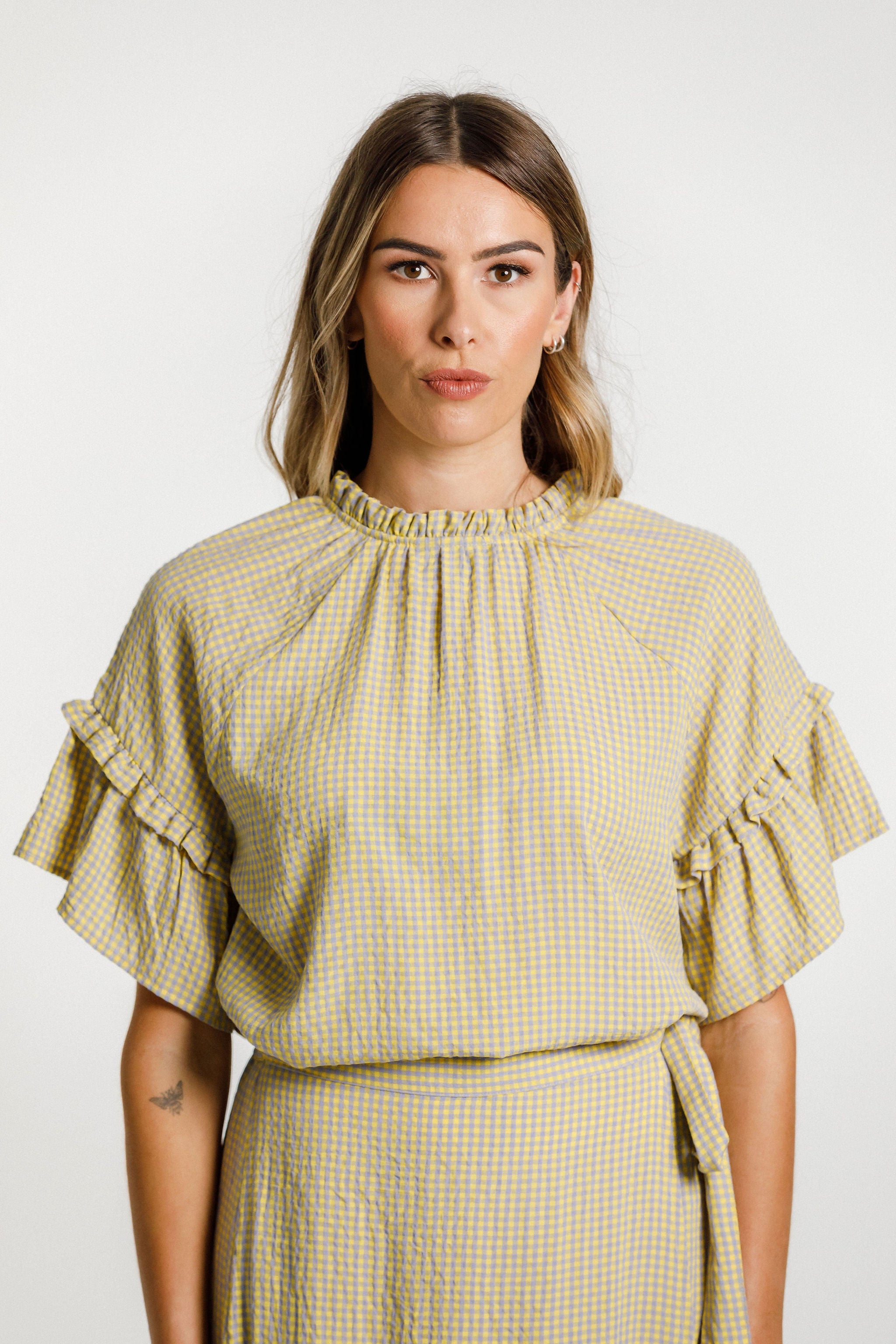 Eve Top - Sunny Gingham
