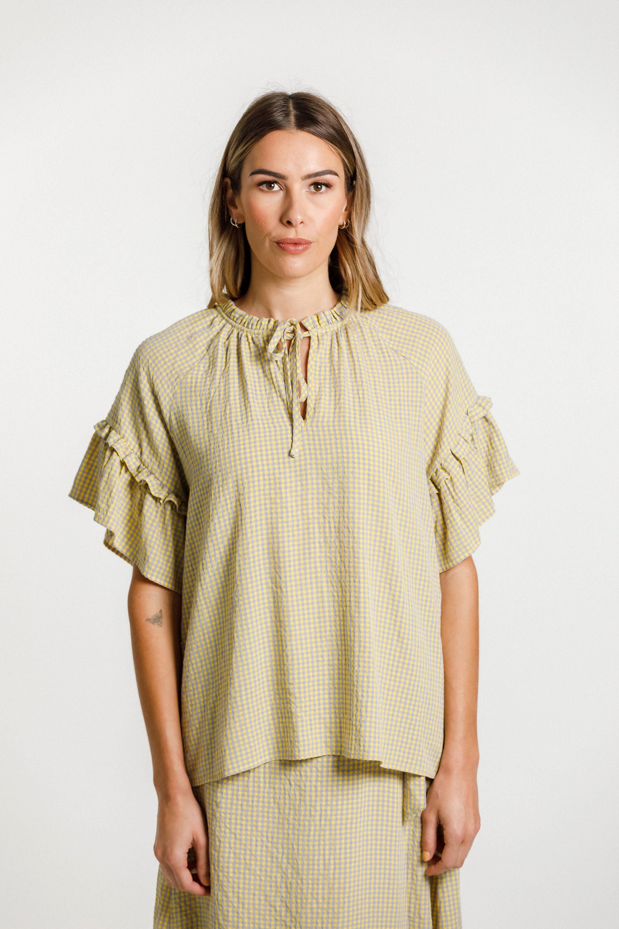 Eve Top - Sunny Gingham