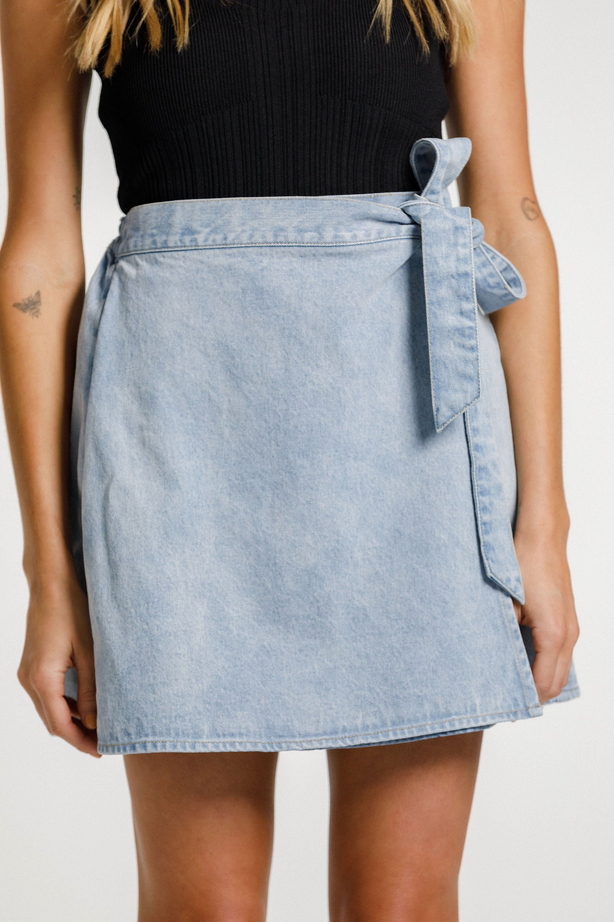 Lib Skirt - Stone Wash Denim