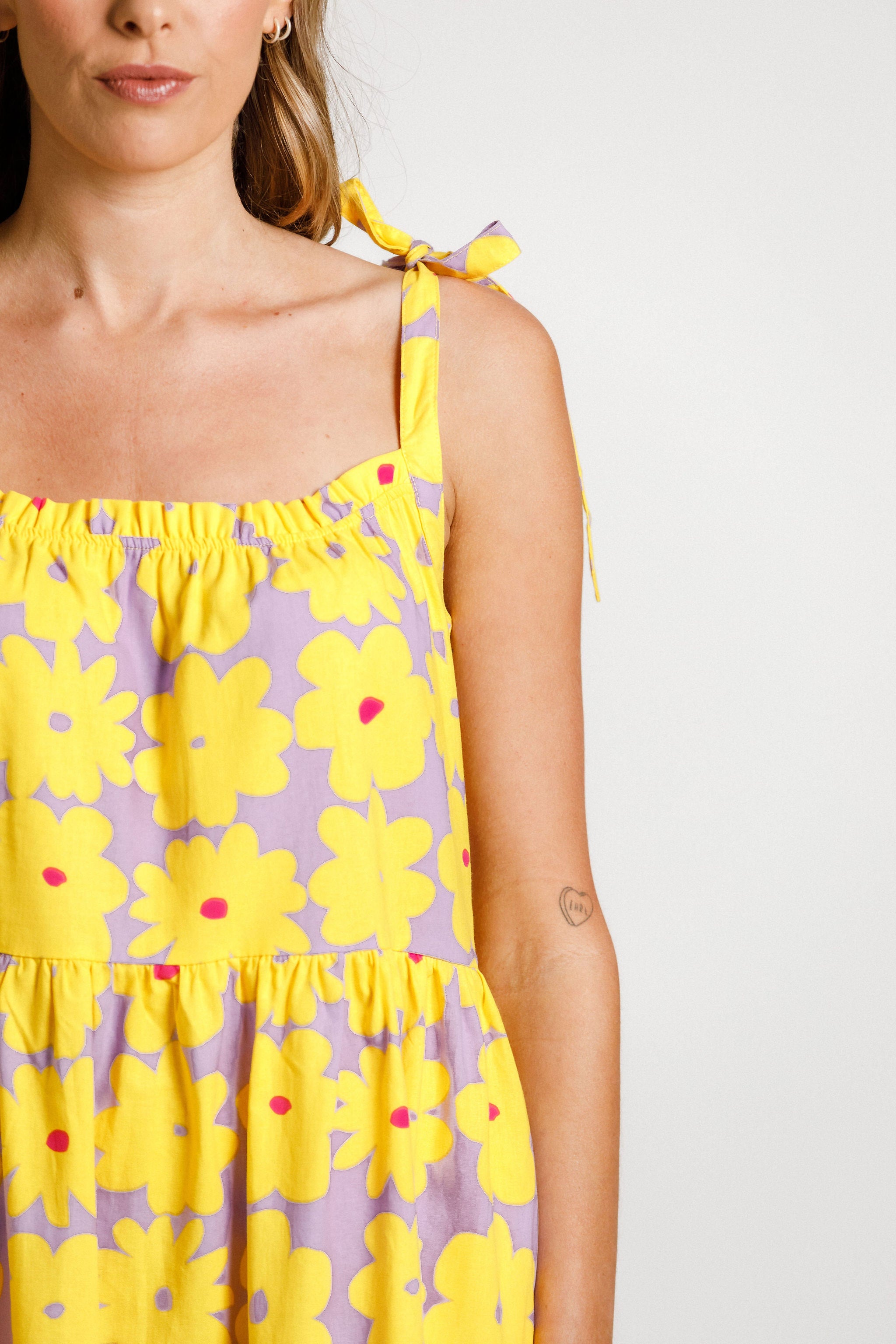 Tie Up Ziggy Dress - Tropicana