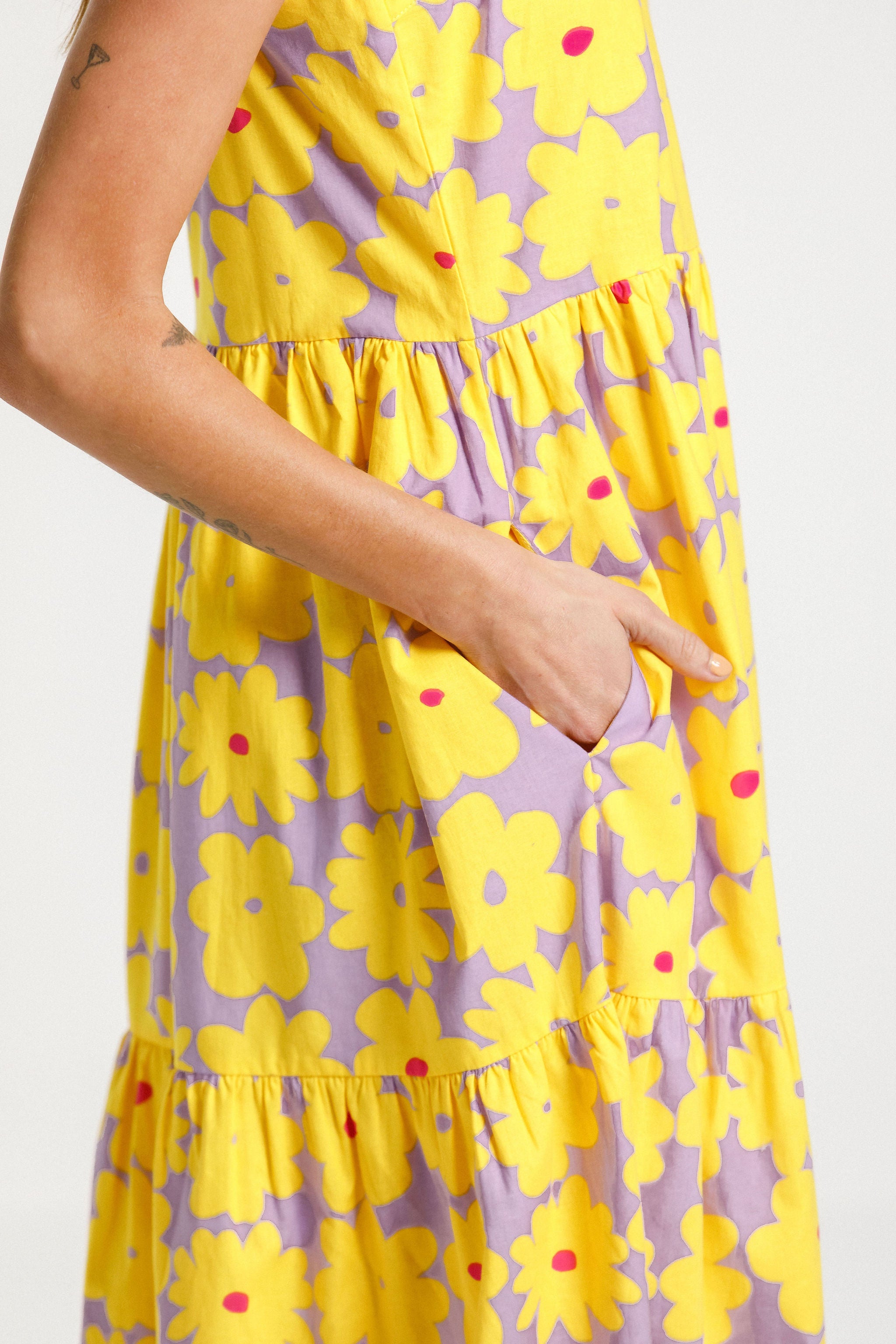 Tie Up Ziggy Dress - Tropicana
