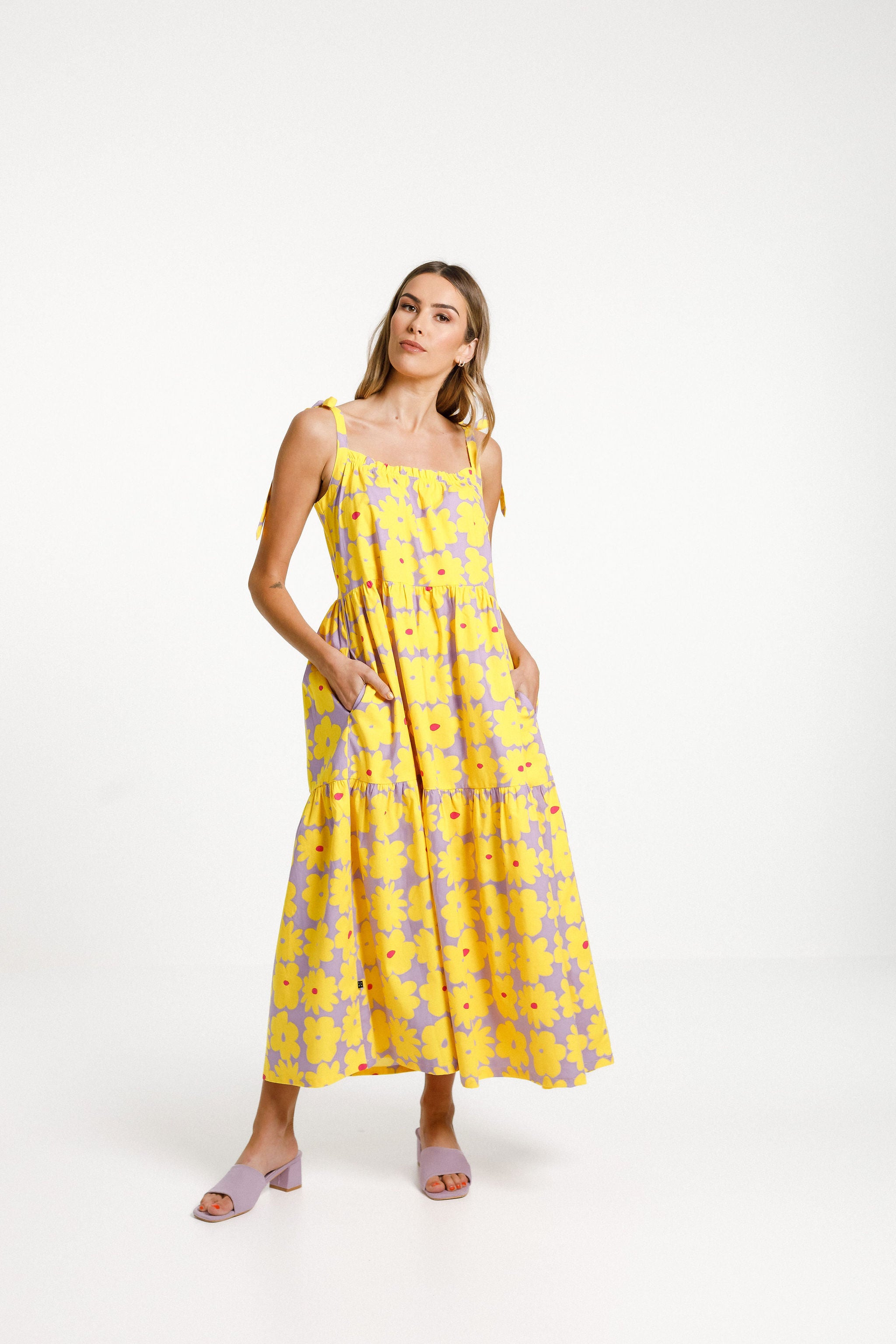 Tie Up Ziggy Dress - Tropicana