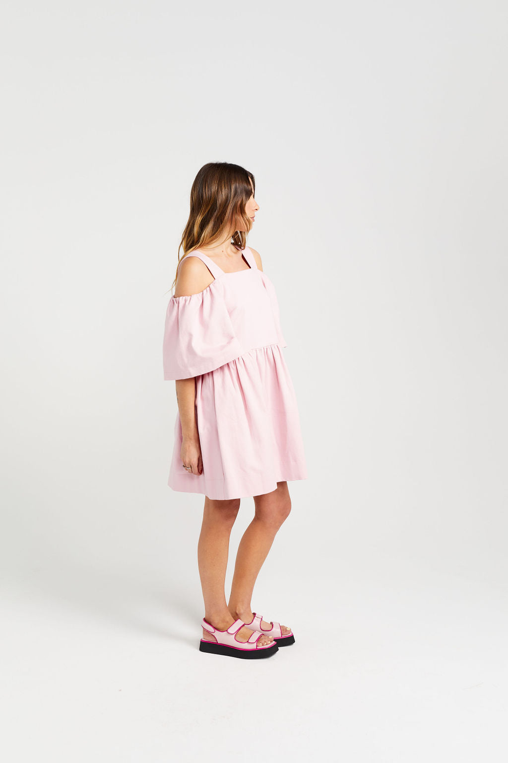 Cut Off Dress - Candy Floss