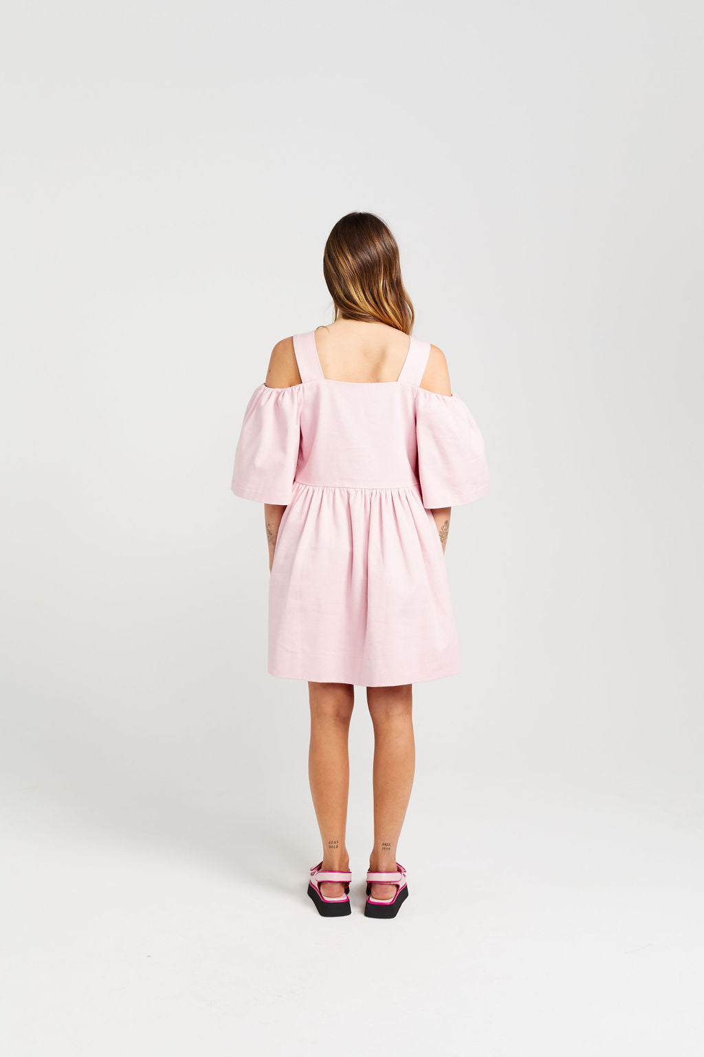 Cut Off Dress - Candy Floss