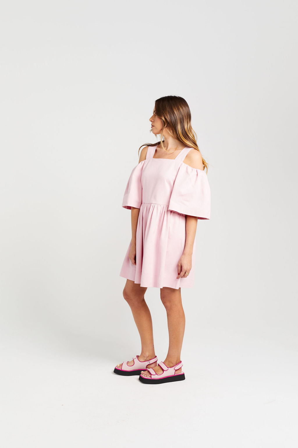 Cut Off Dress - Candy Floss