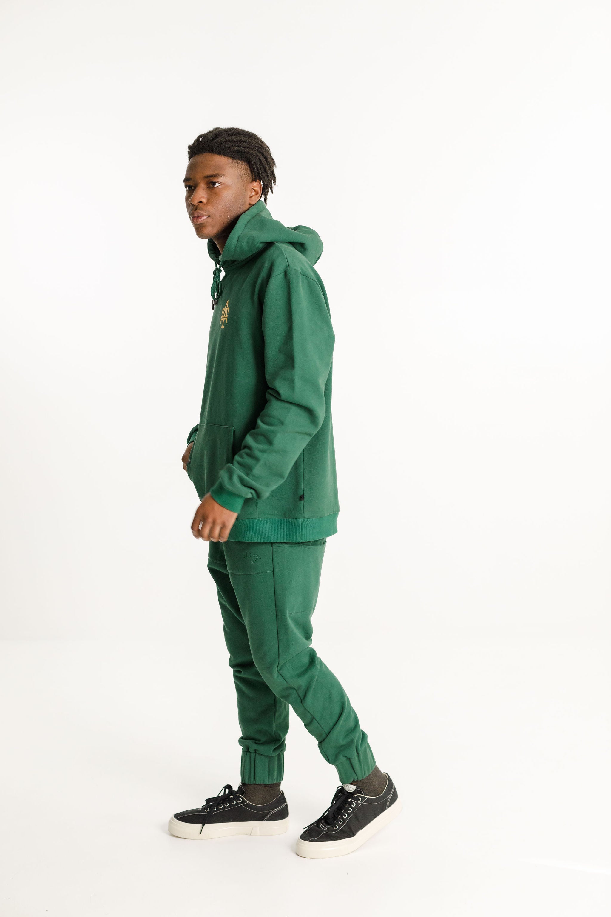 Fleece Para Pant - Pine Green