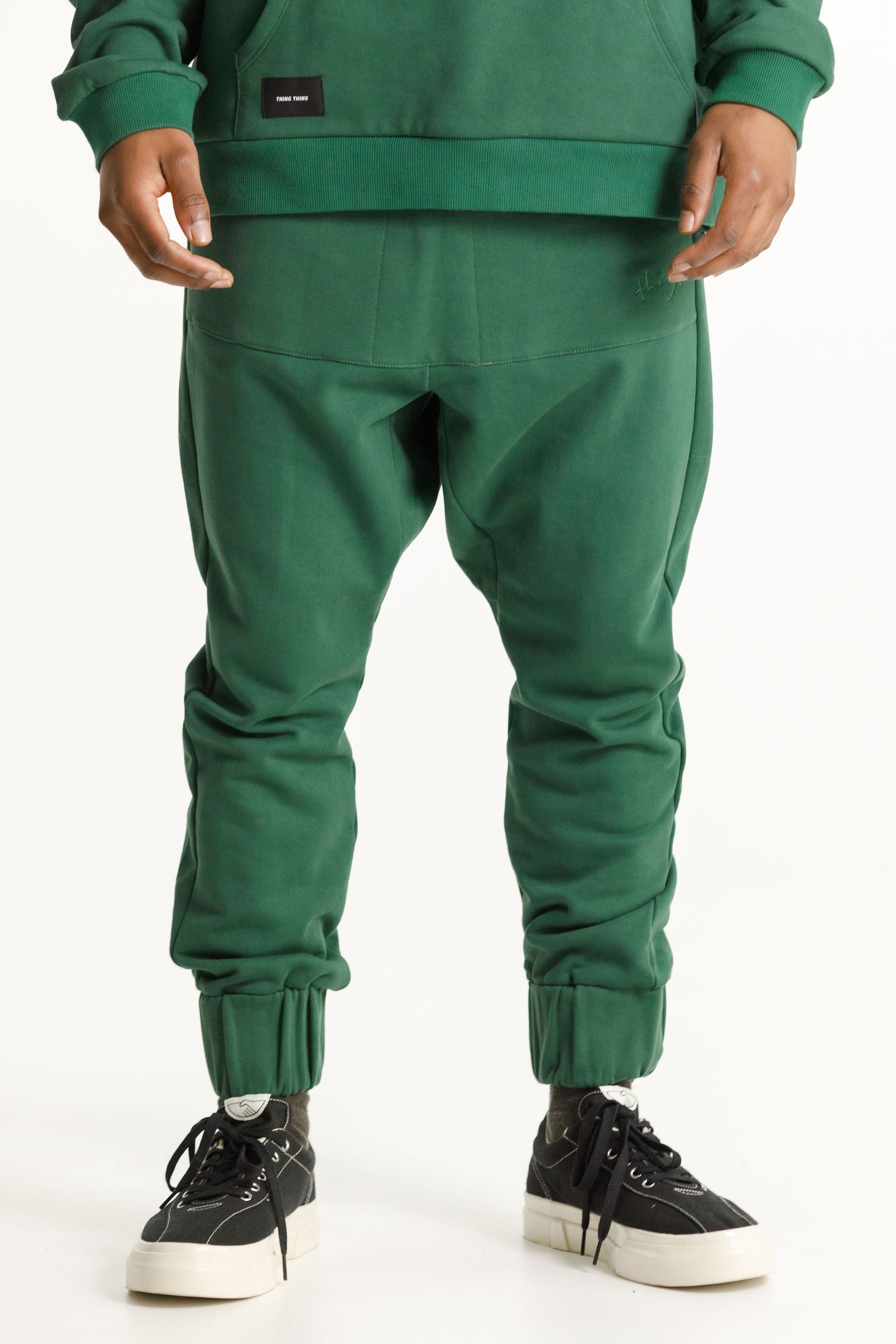 Fleece Para Pant - Pine Green