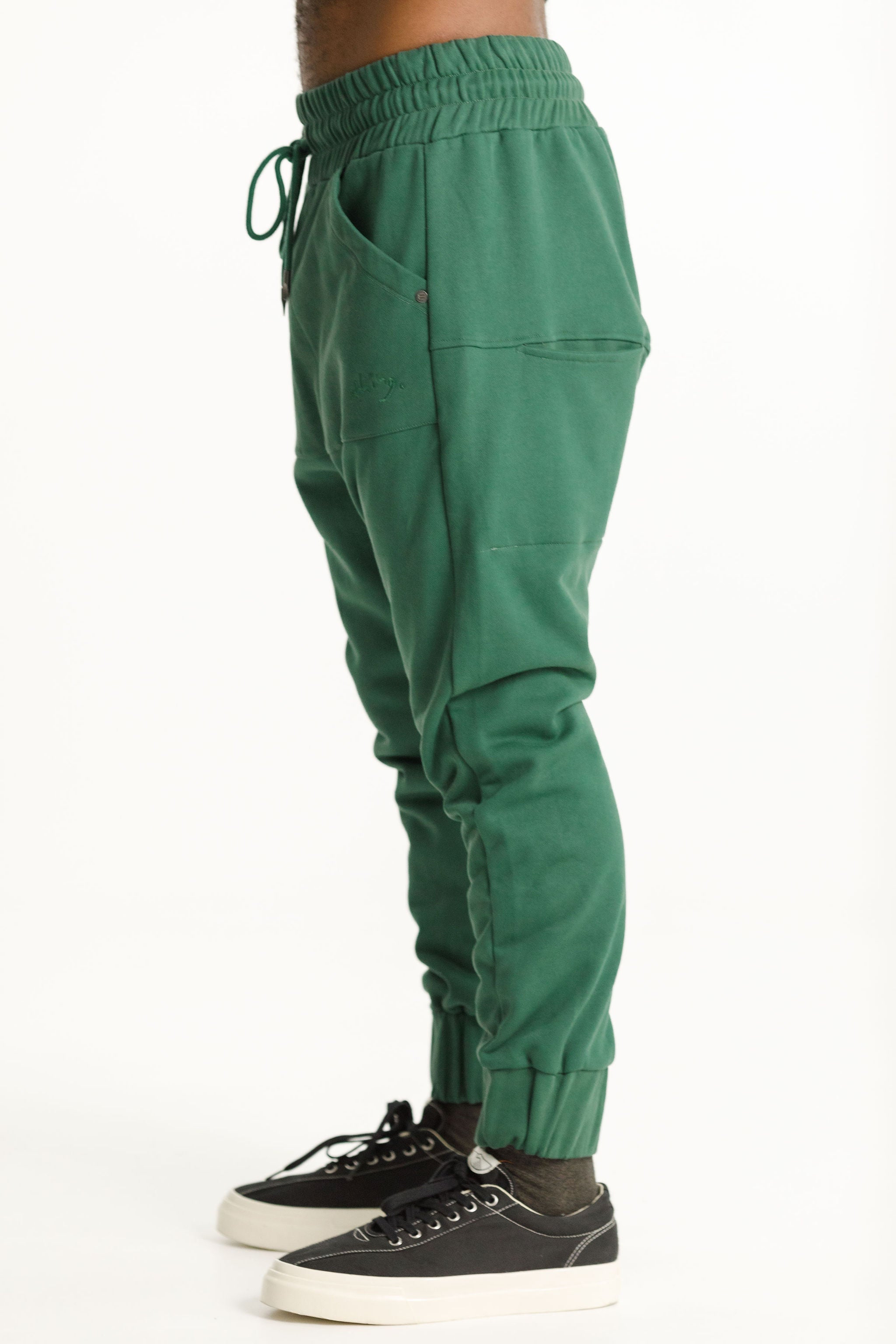 Fleece Para Pant - Pine Green
