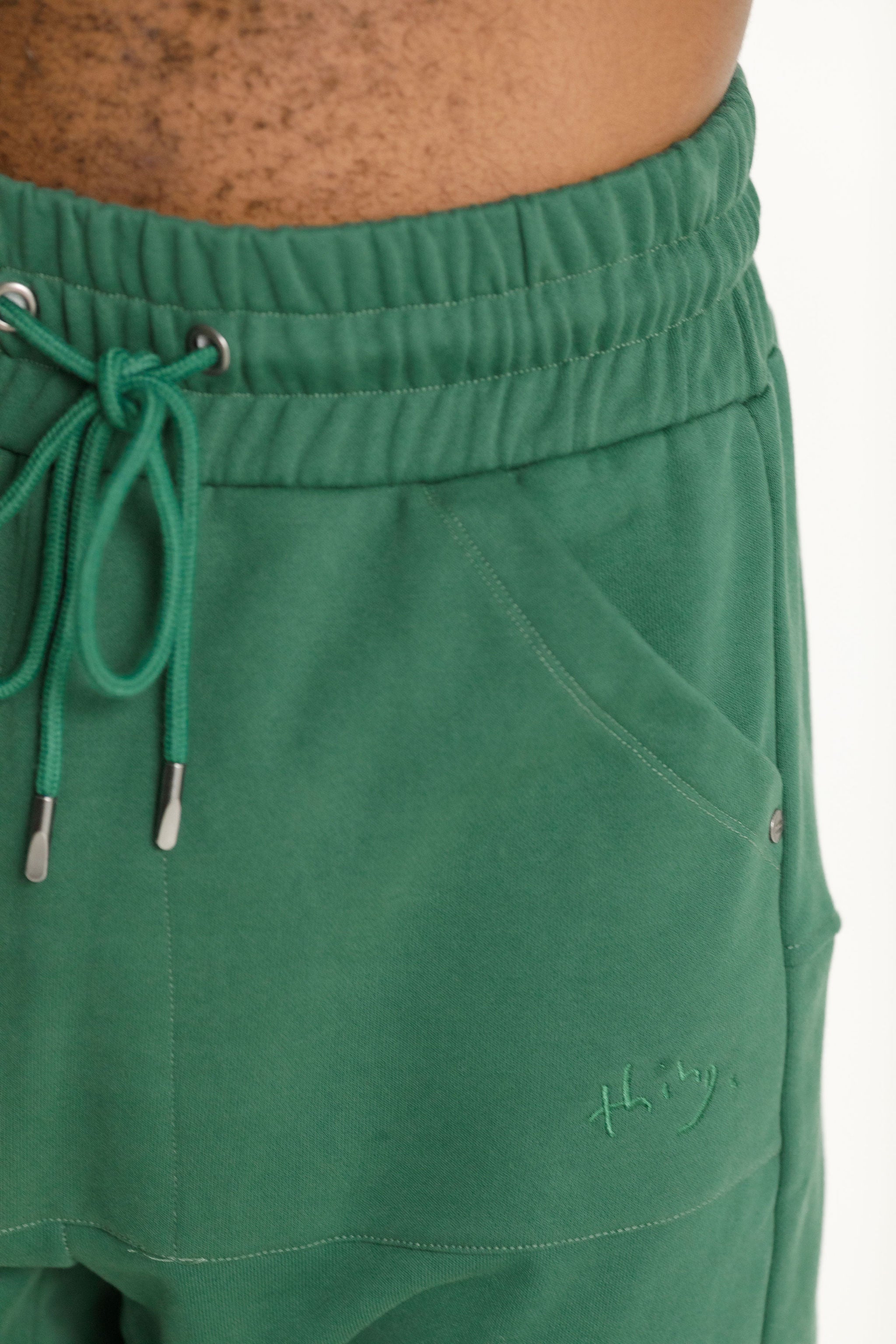 Fleece Para Pant - Pine Green