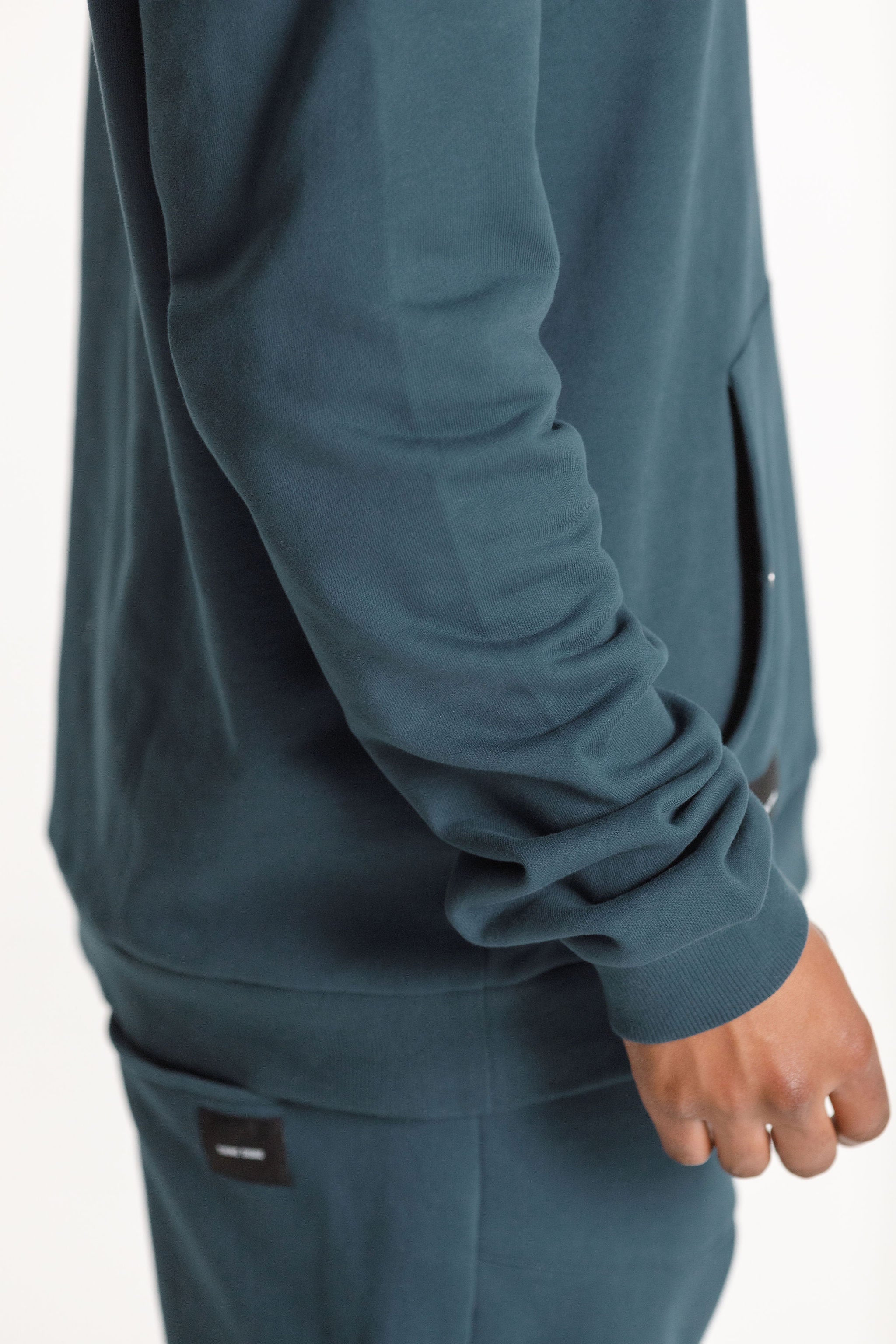 Title Hood - French Navy with Pyro Embroidery