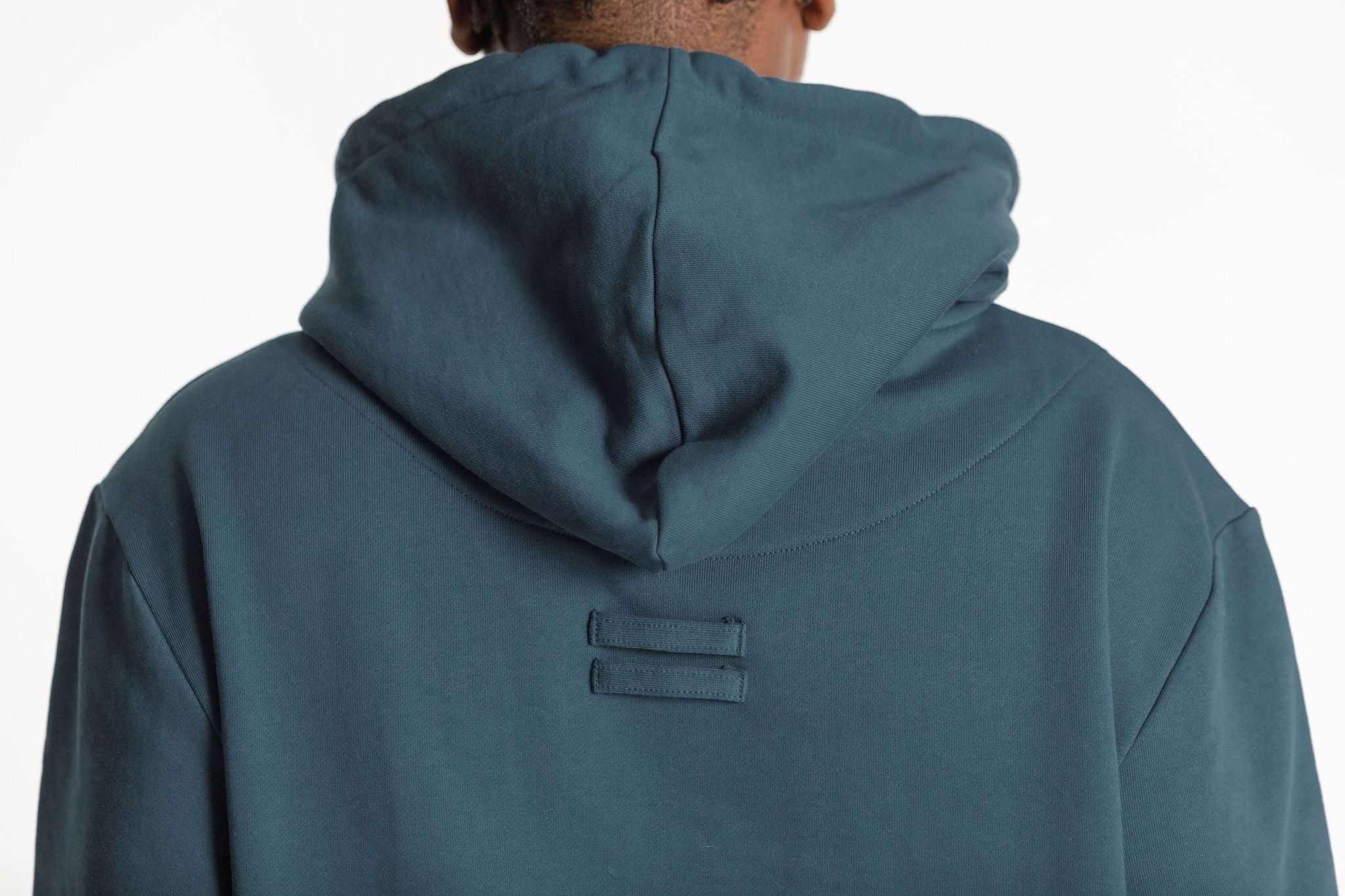 Title Hood - French Navy with Pyro Embroidery