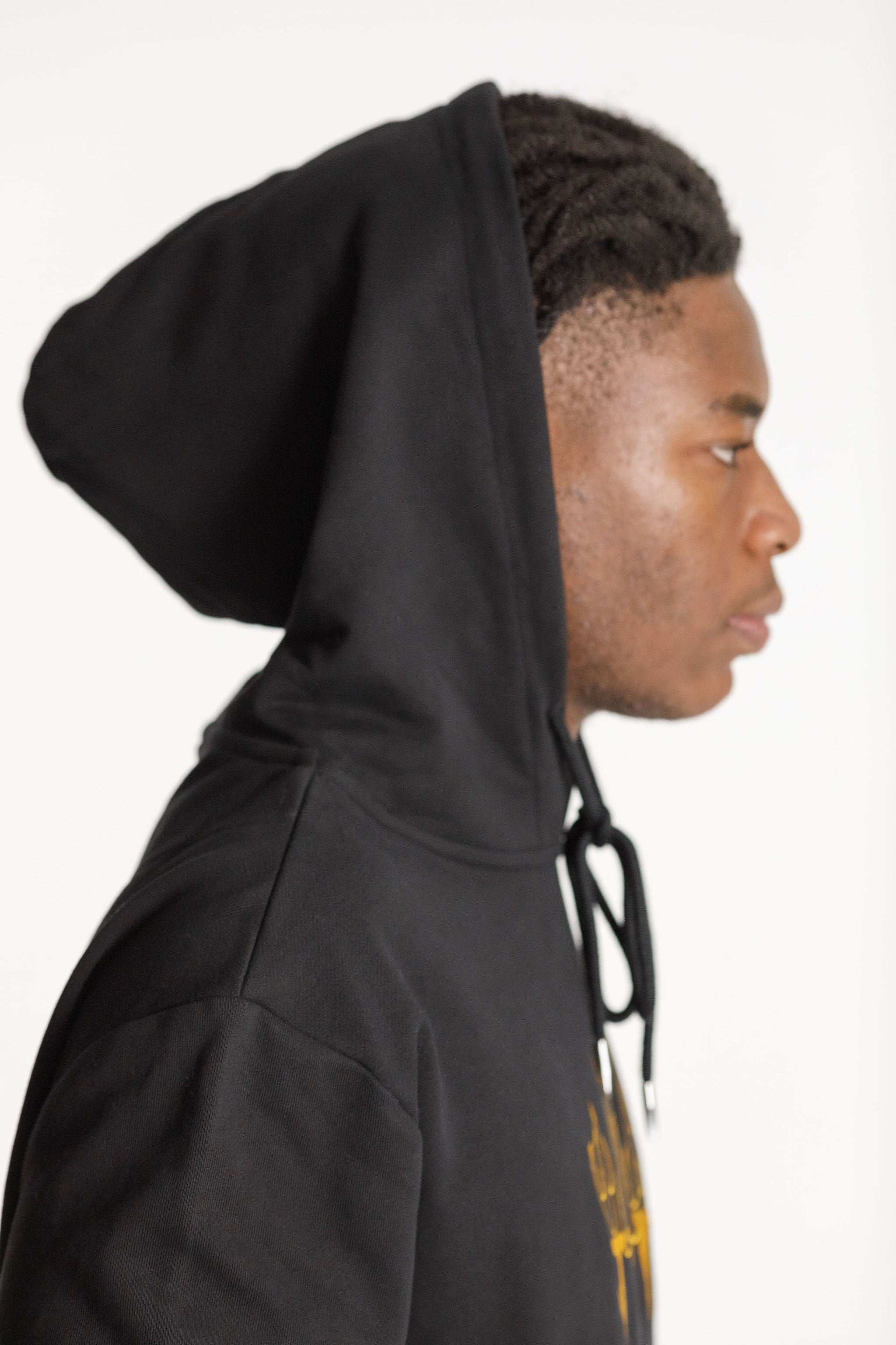 Title Hood - Sale - Black with Pyro Embroidery