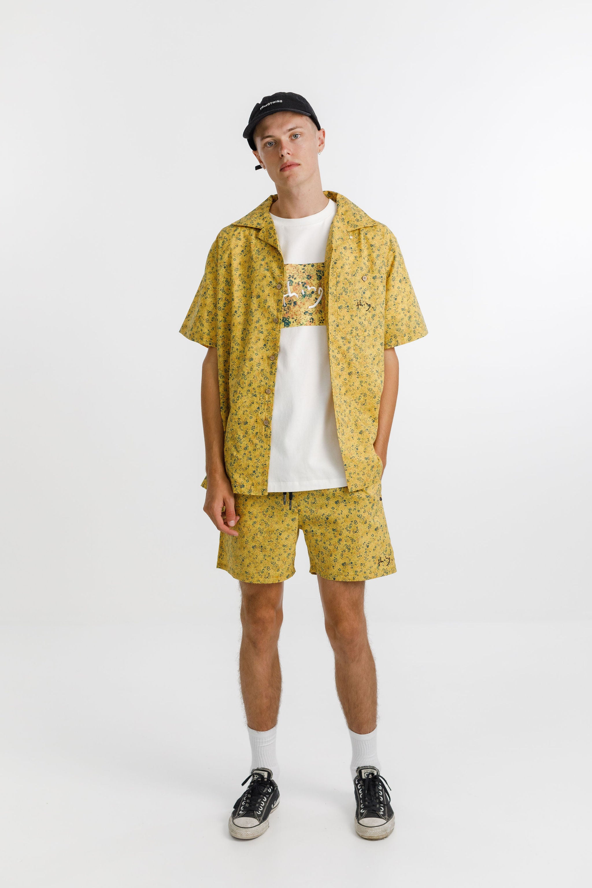 Trope Shirt - Mustard with Chest Embroidery