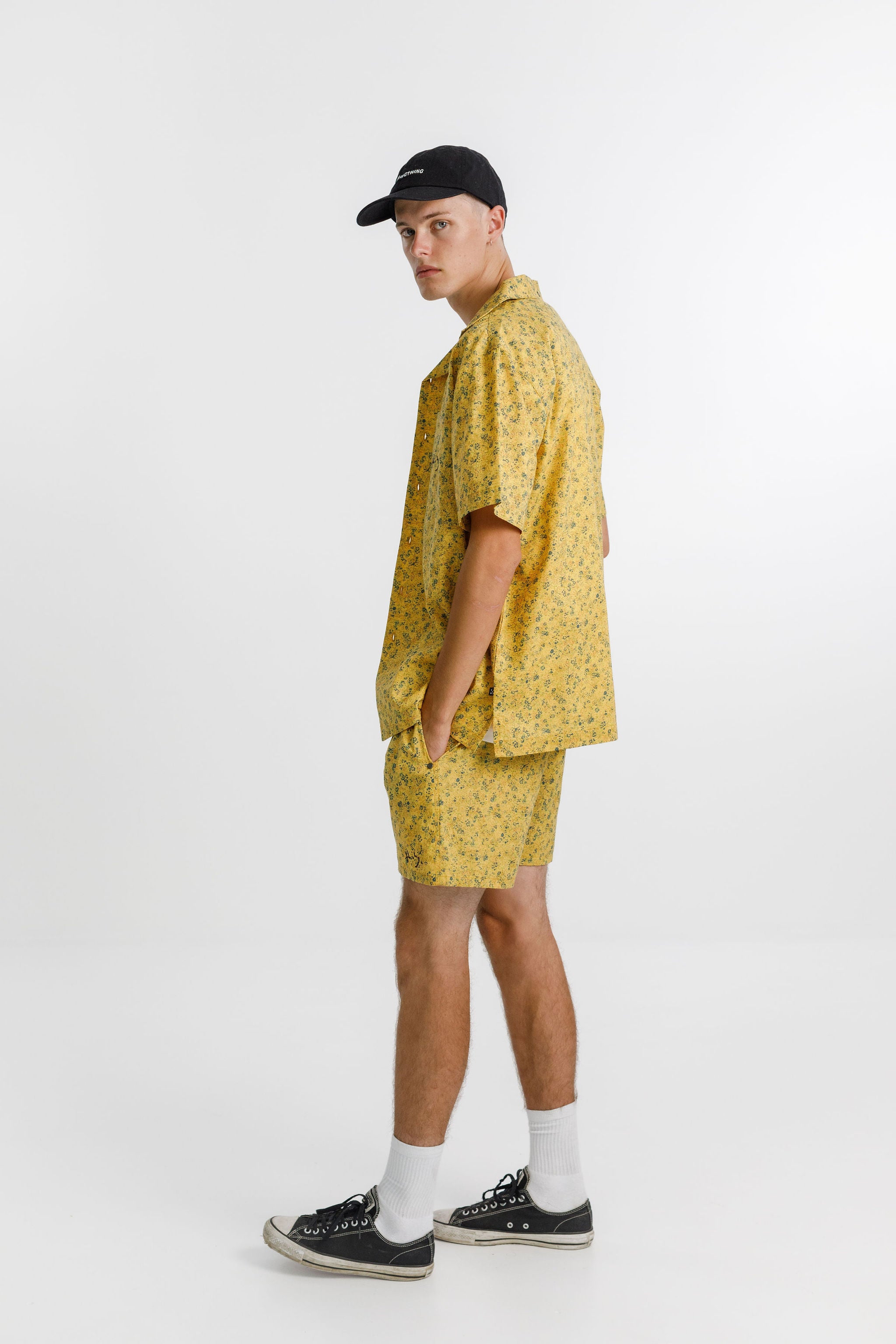 Trope Shirt - Mustard with Chest Embroidery