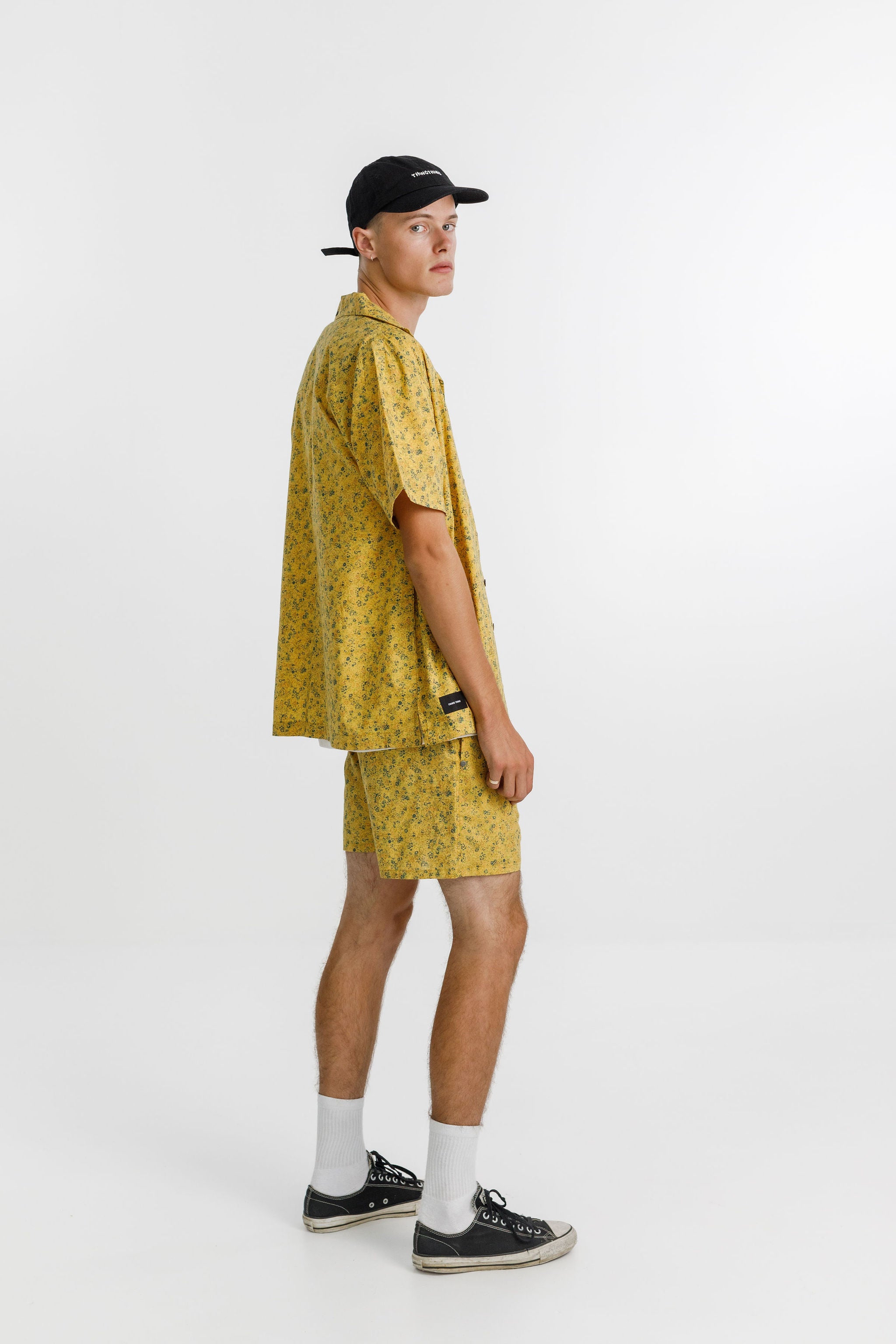 Trope Shirt - Sale - Mustard with Chest Embroidery