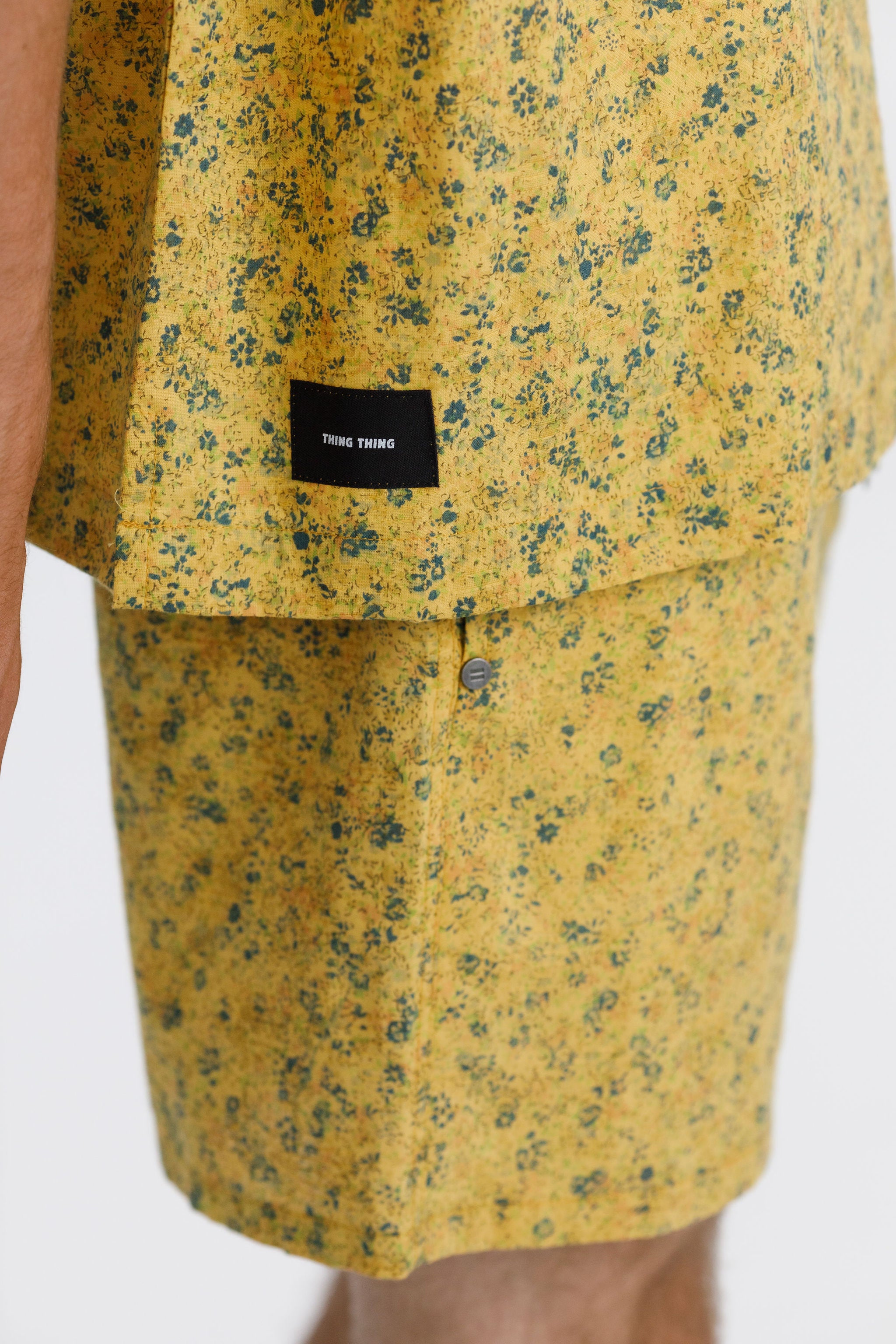 Trope Shirt - Mustard with Chest Embroidery