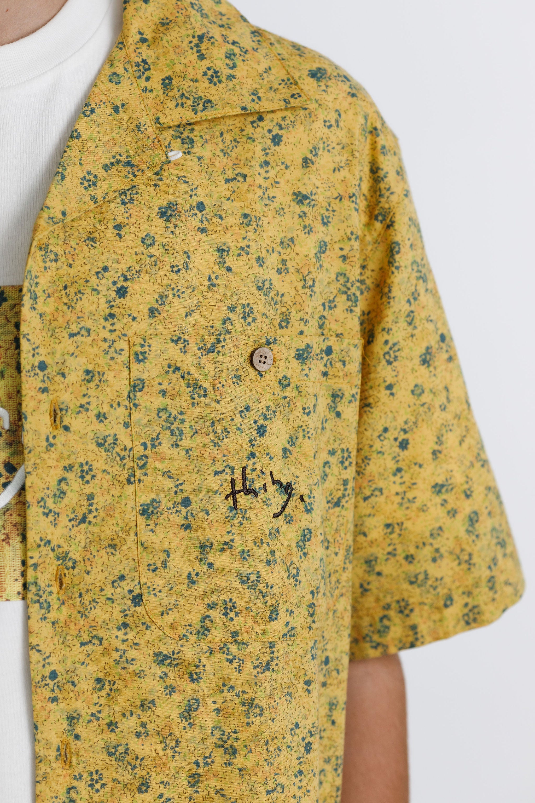 Trope Shirt - Mustard with Chest Embroidery