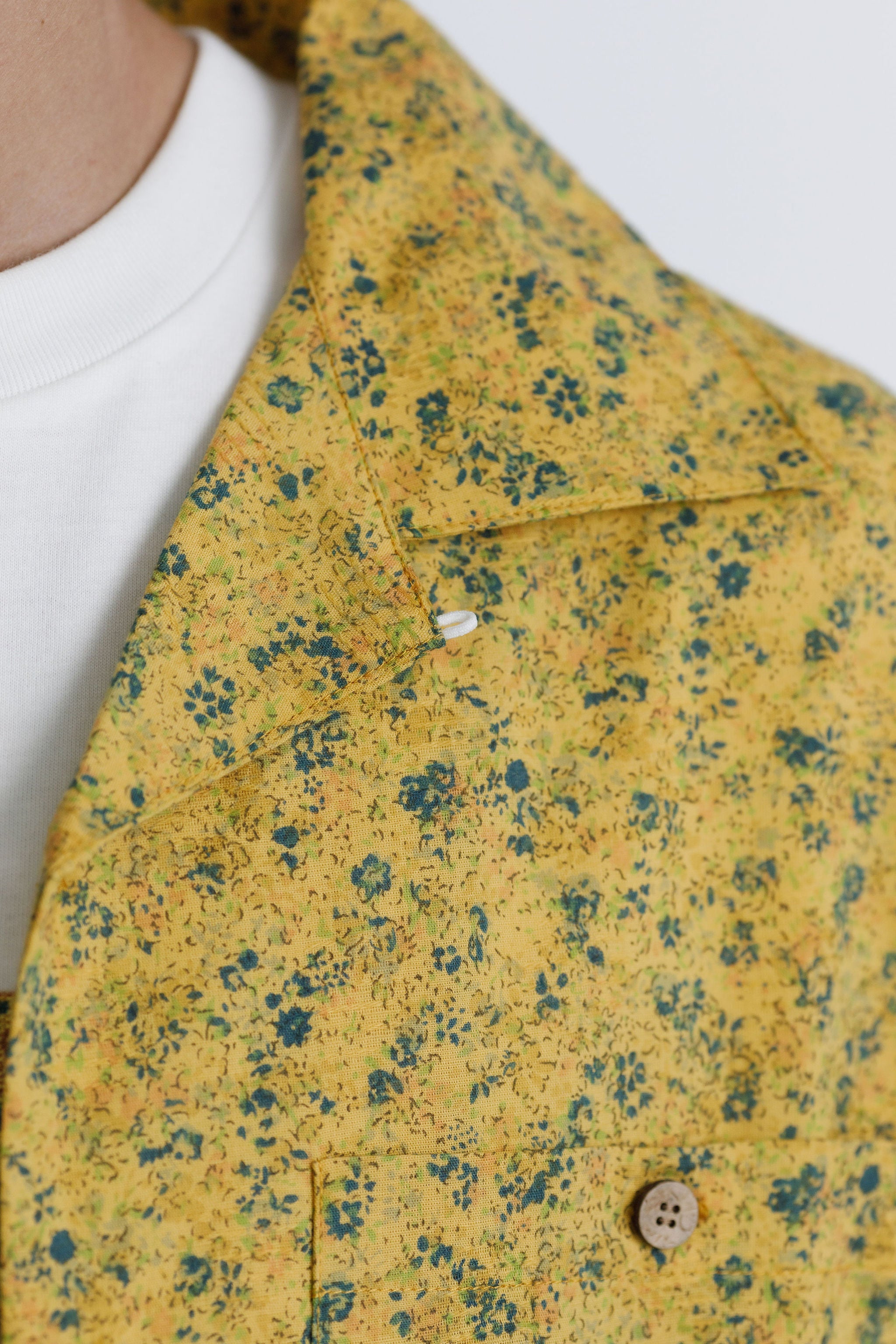 Trope Shirt - Mustard with Chest Embroidery